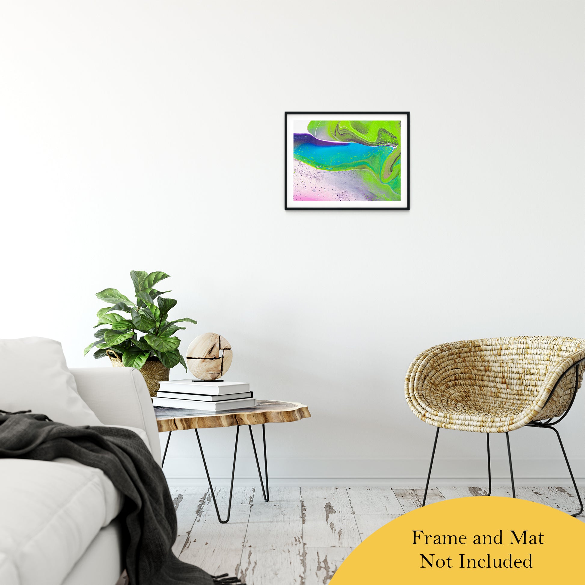 Acrylic Dirty Paint 31 Abstract Art, Fluid Art Fine Art Canvas &  Unframed Wall Art Prints 16" x 20" / Classic Paper - Unframed - PIPAFINEART