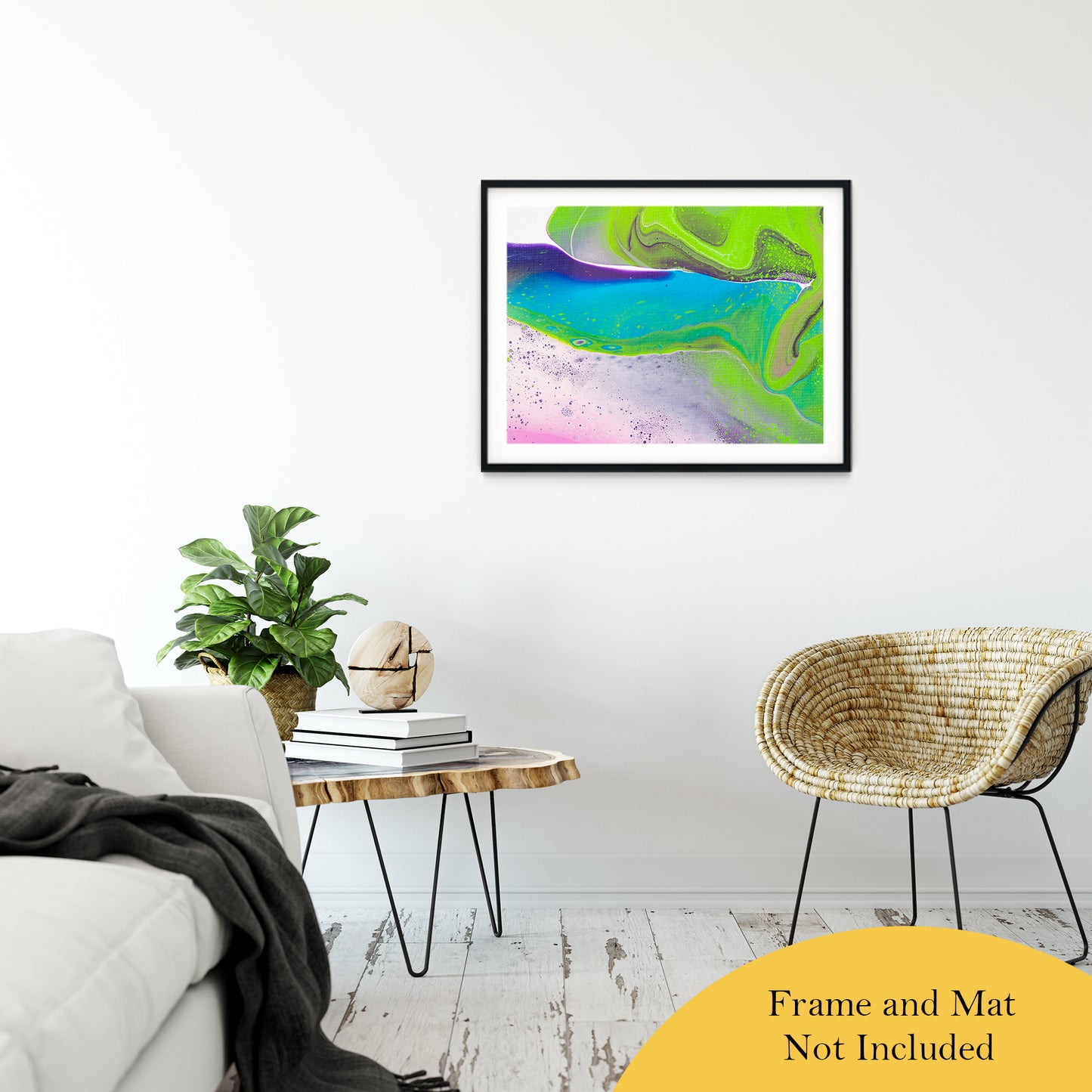 Acrylic Dirty Paint 31 Abstract Art, Fluid Art Fine Art Canvas &  Unframed Wall Art Prints 24" x 36" / Classic Paper - Unframed - PIPAFINEART