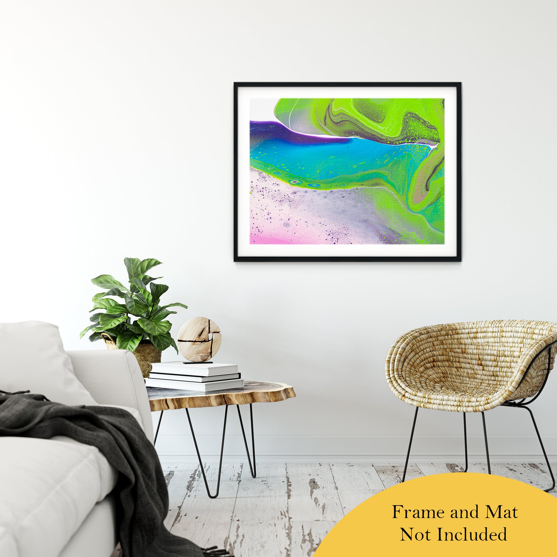 Acrylic Dirty Paint 31 Abstract Art, Fluid Art Fine Art Canvas &  Unframed Wall Art Prints 30" x 40" / Classic Paper - Unframed - PIPAFINEART