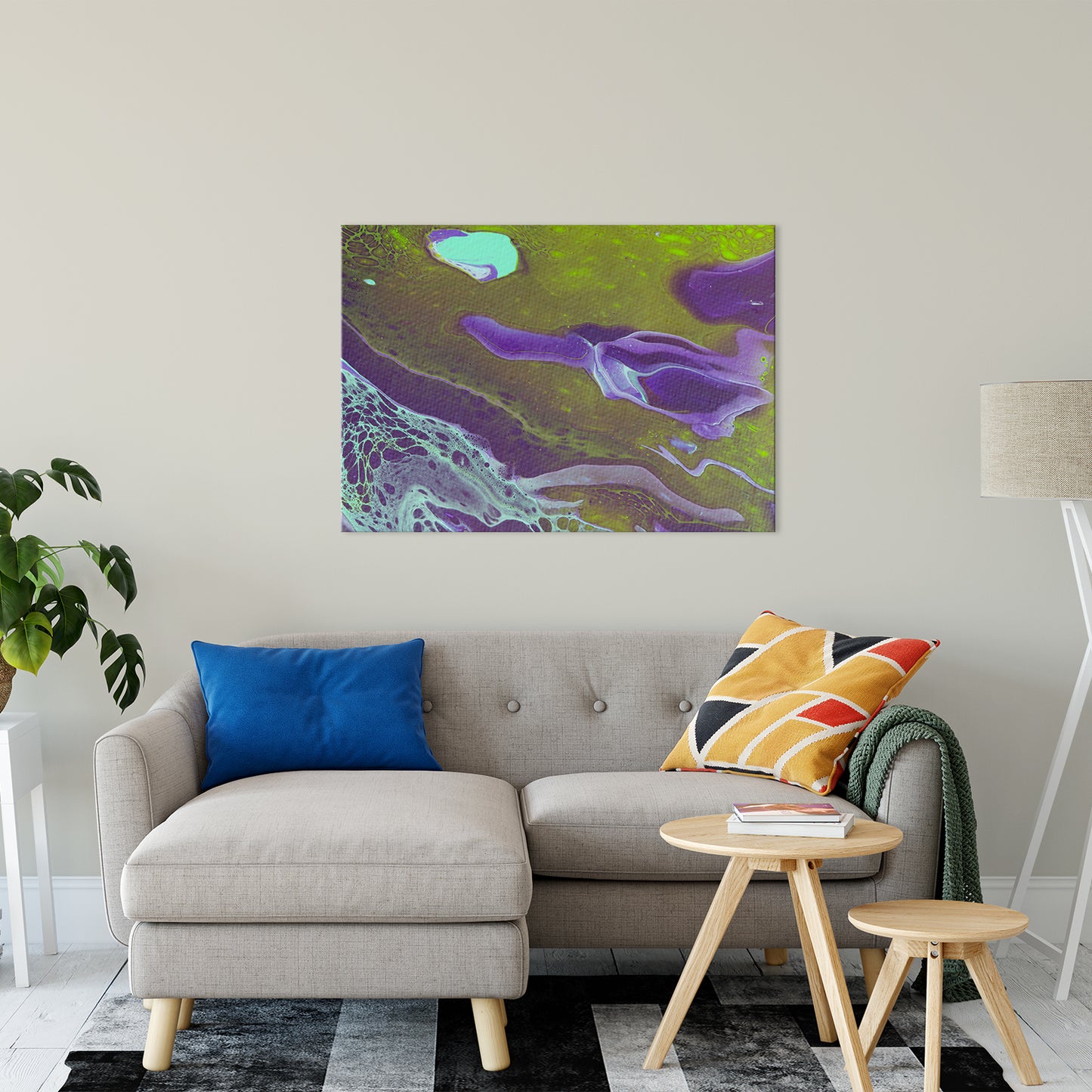 Acrylic Dirty Paint 32 Abstract Art, Fluid Art Fine Art Canvas &  Unframed Wall Art Prints 30" x 40" / Fine Art Canvas - PIPAFINEART