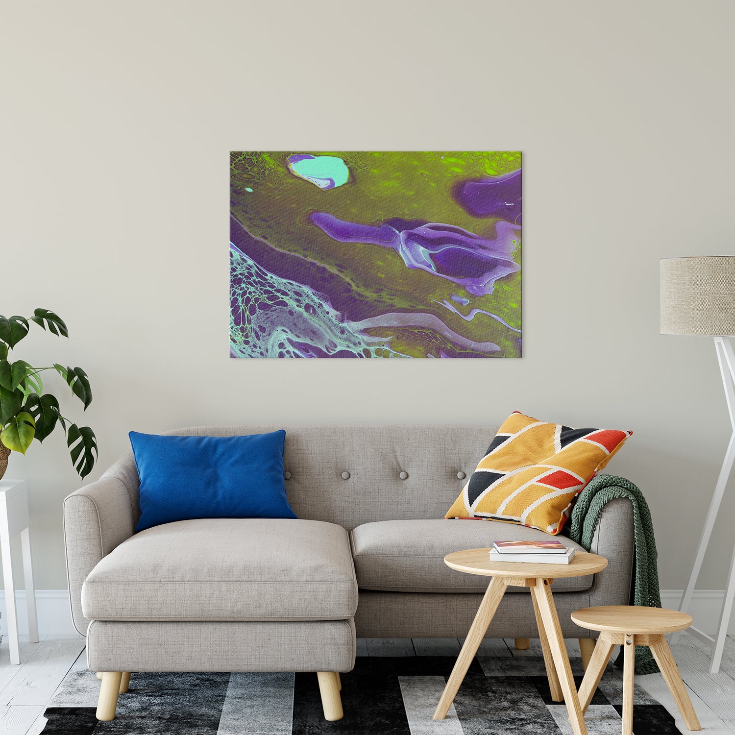 Acrylic Dirty Paint 32 Abstract Art, Fluid Art Fine Art Canvas &  Unframed Wall Art Prints 30" x 40" / Fine Art Canvas - PIPAFINEART