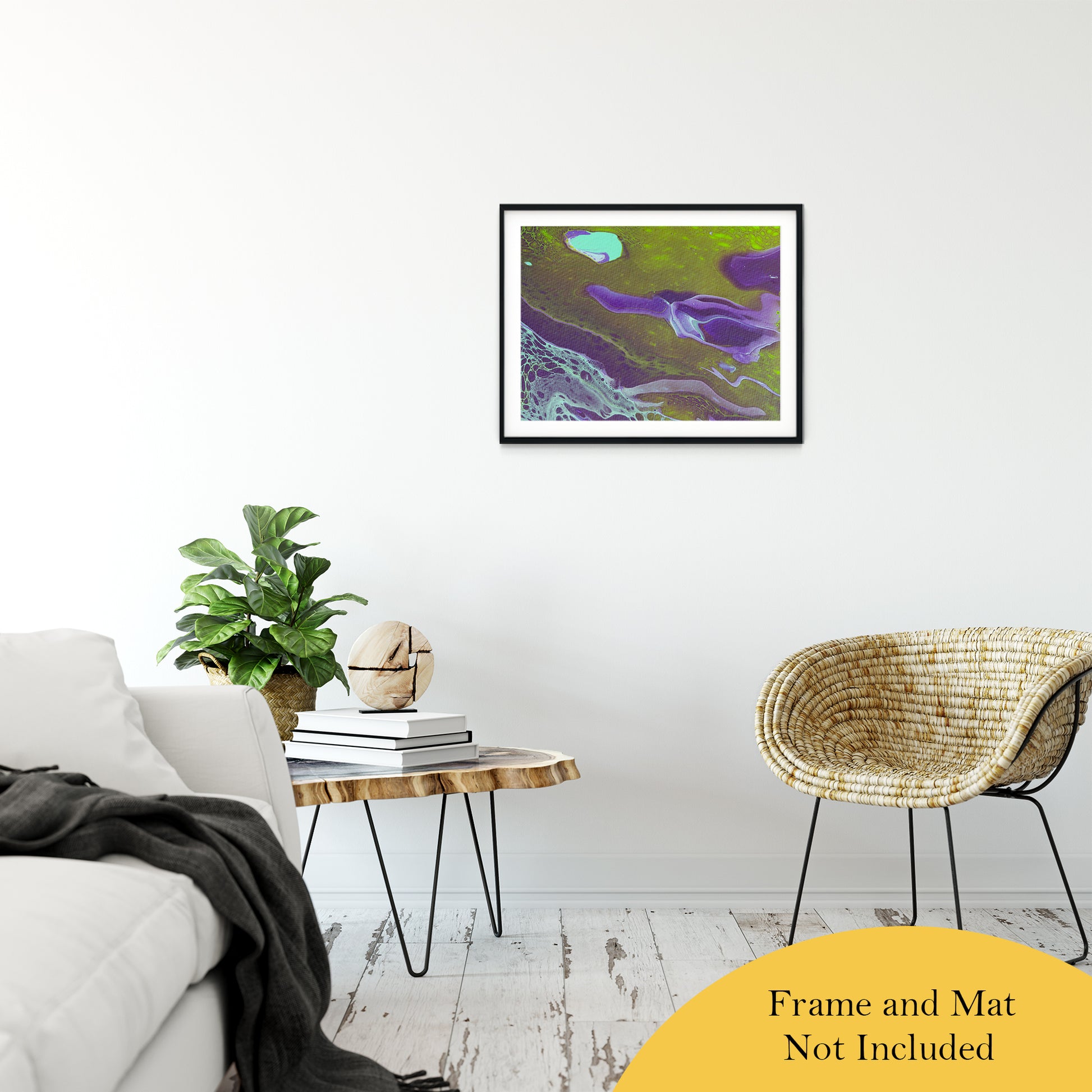 Acrylic Dirty Paint 32 Abstract Art, Fluid Art Fine Art Canvas &  Unframed Wall Art Prints 20" x 30" / Classic Paper - Unframed - PIPAFINEART