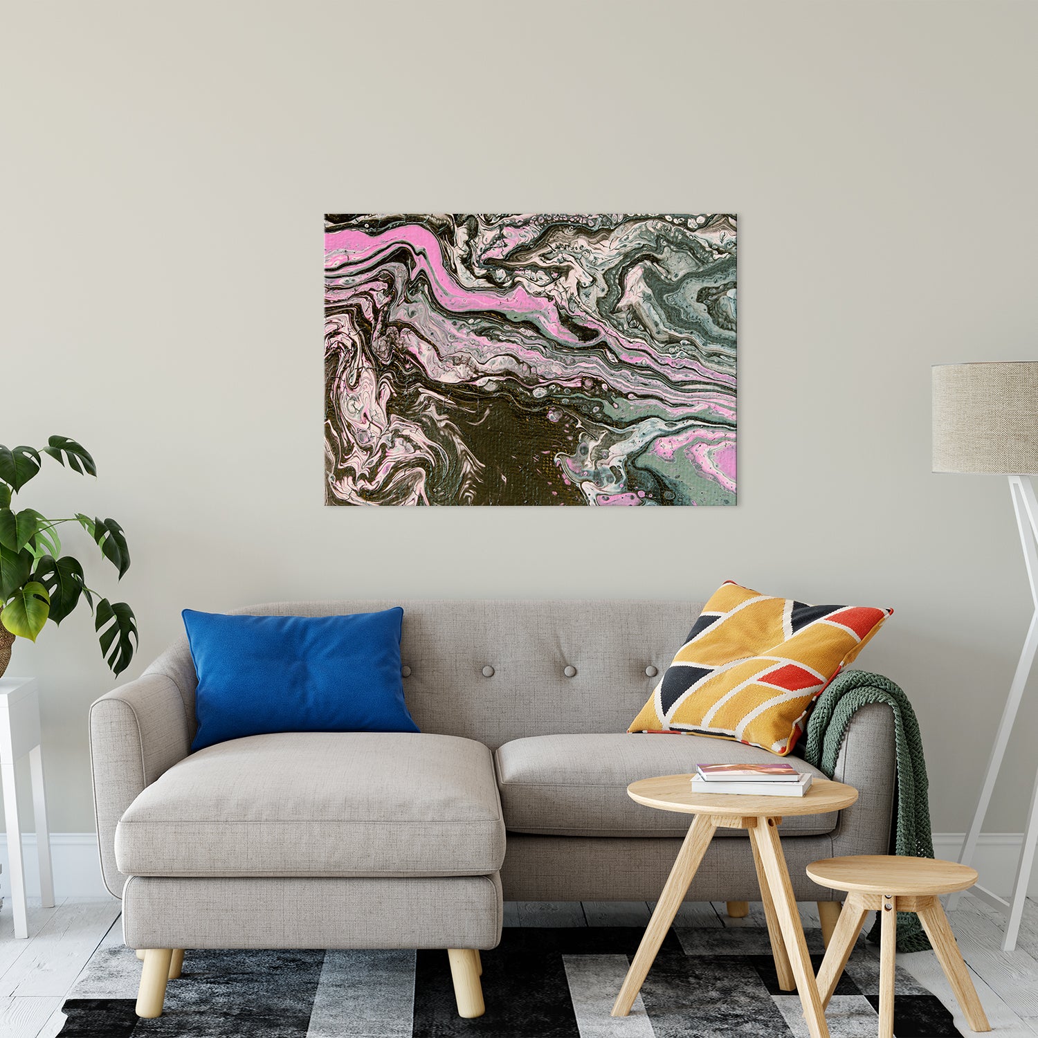 Acrylic Dirty Paint 34 Abstract Art, Fluid Art Fine Art Canvas &  Unframed Wall Art Prints 30" x 40" / Fine Art Canvas - PIPAFINEART