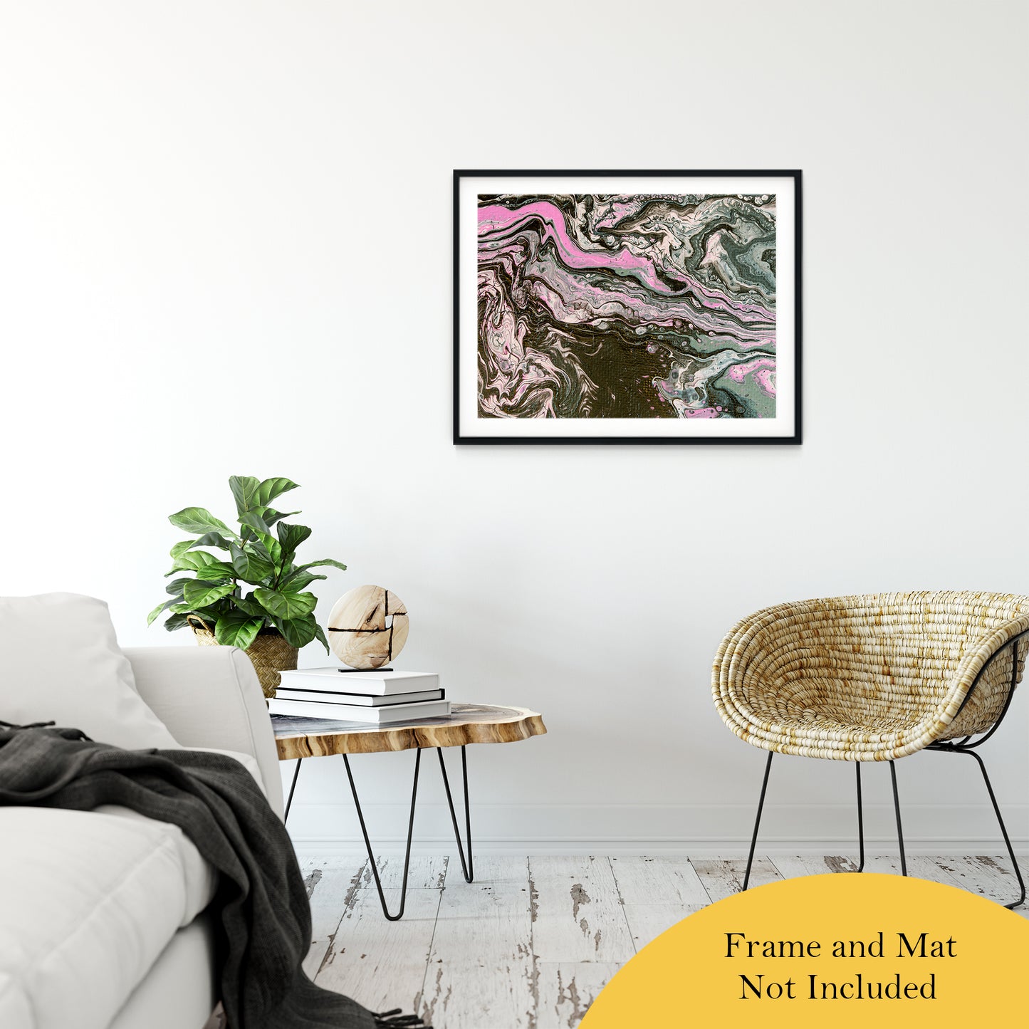 Acrylic Dirty Paint 34 Abstract Art, Fluid Art Fine Art Canvas & Unframed Wall Art Prints 24" x 36" / Classic Paper - Unframed - PIPAFINEART