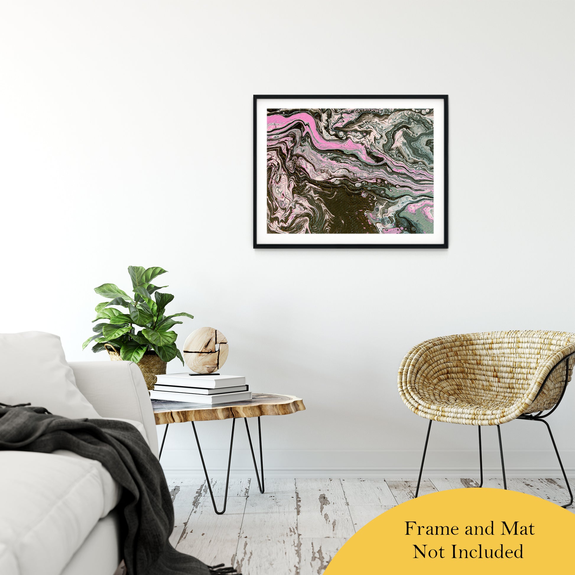 Acrylic Dirty Paint 34 Abstract Art, Fluid Art Fine Art Canvas &  Unframed Wall Art Prints 24" x 36" / Classic Paper - Unframed - PIPAFINEART