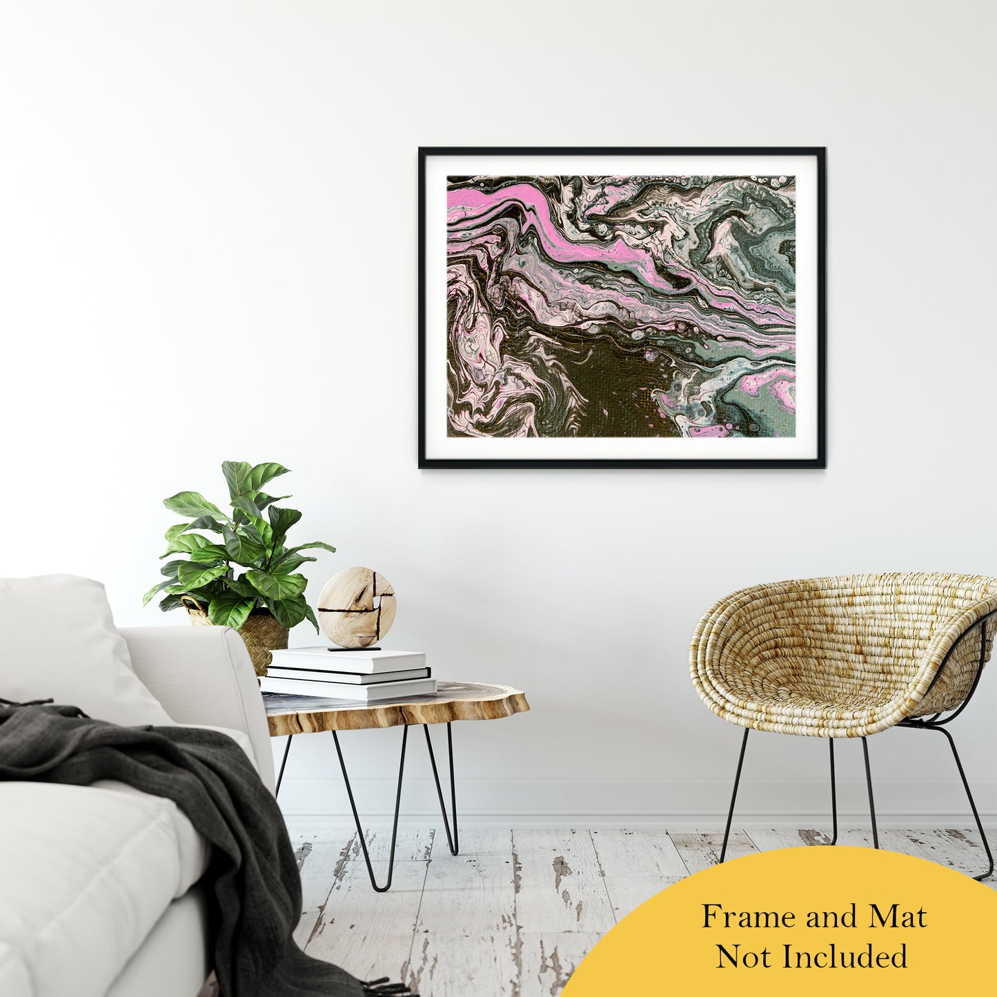 Acrylic Dirty Paint 34 Abstract Art, Fluid Art Fine Art Canvas & Unframed Wall Art Prints 30" x 40" / Classic Paper - Unframed - PIPAFINEART