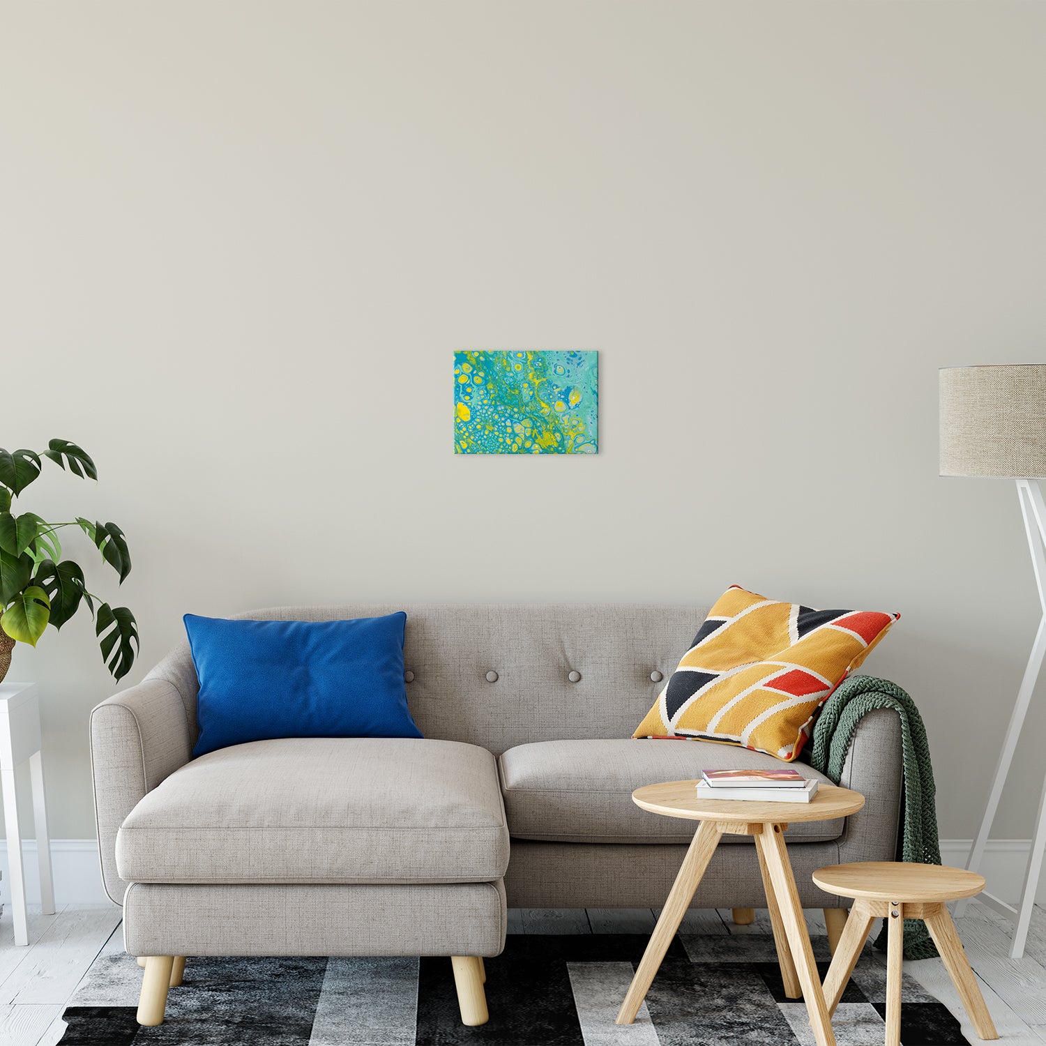 Acrylic Dirty Paint 35 Abstract Art, Fluid Art Fine Art Canvas &  Unframed Wall Art Prints 11" x 14" / Fine Art Canvas - PIPAFINEART