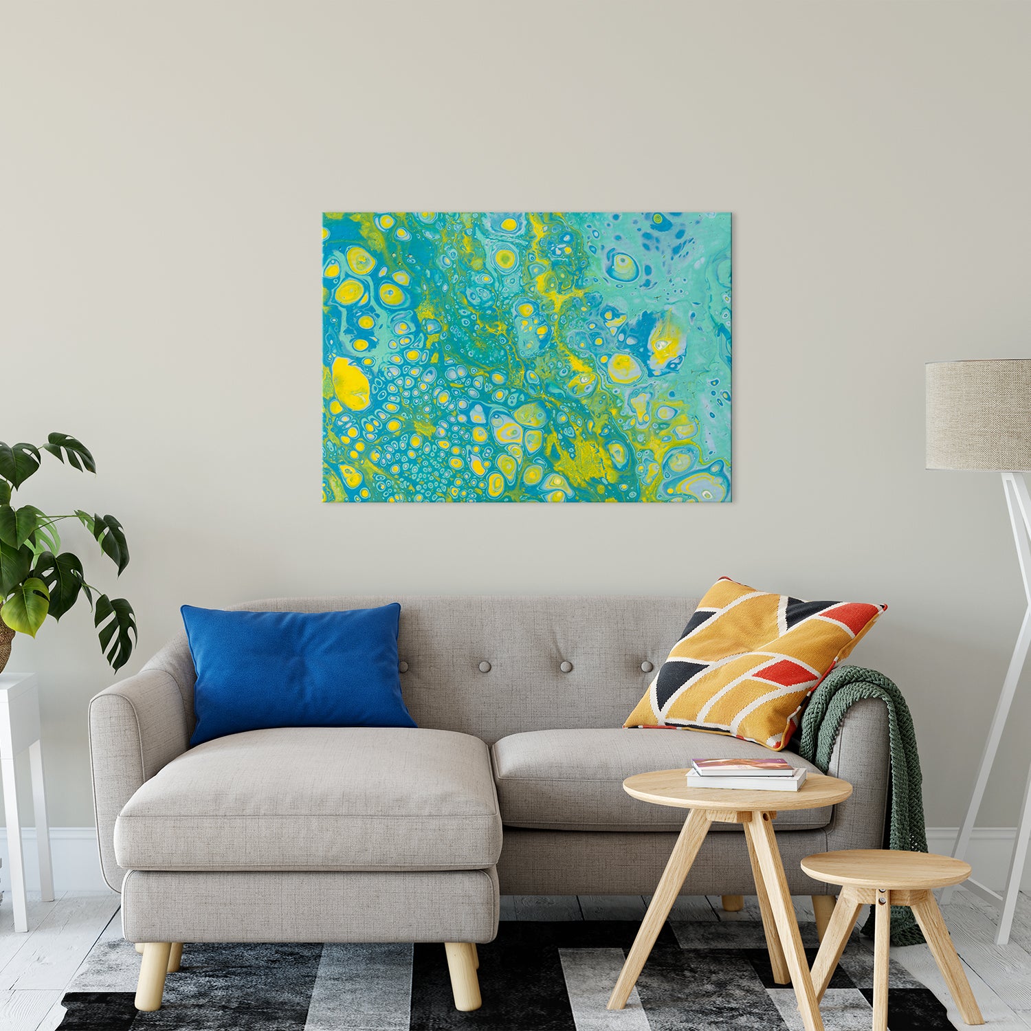 Acrylic Dirty Paint 35 Abstract Art, Fluid Art Fine Art Canvas &  Unframed Wall Art Prints 30" x 40" / Fine Art Canvas - PIPAFINEART