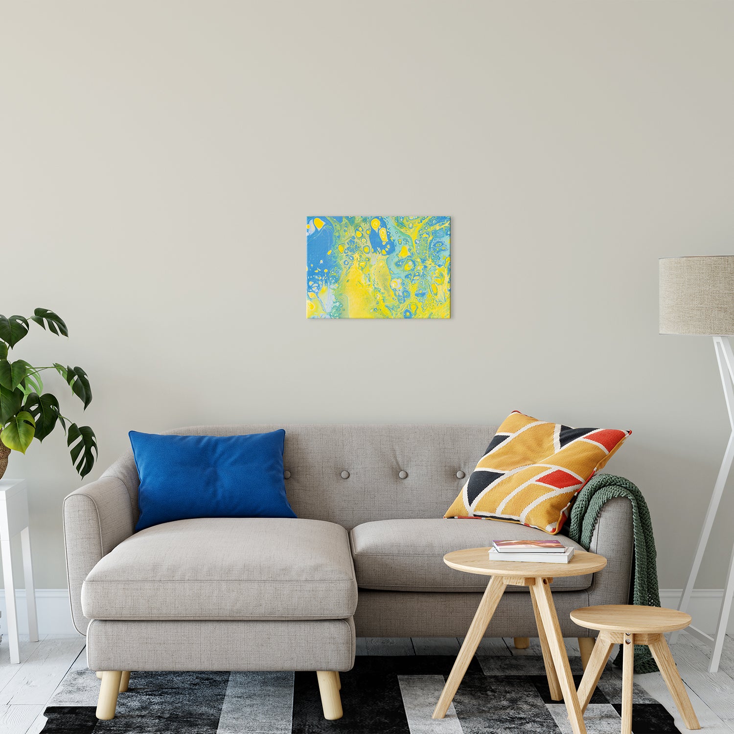Acrylic Dirty Paint 36 Abstract Art, Fluid Art Fine Art Canvas &  Unframed Wall Art Prints 16" x 20" / Fine Art Canvas - PIPAFINEART