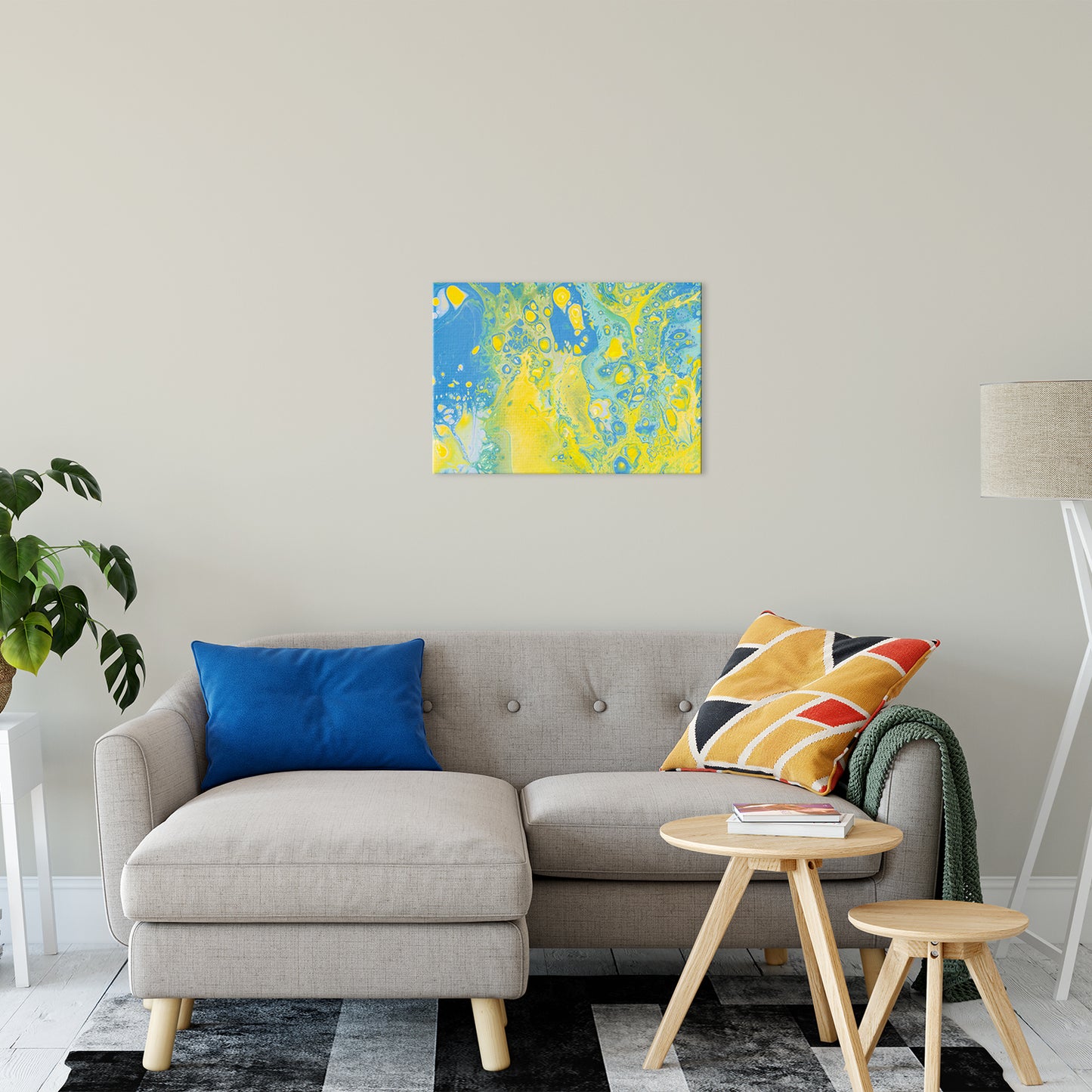 Acrylic Dirty Paint 36 Abstract Art, Fluid Art Fine Art Canvas & Unframed Wall Art Prints 20" x 24" / Fine Art Canvas - PIPAFINEART