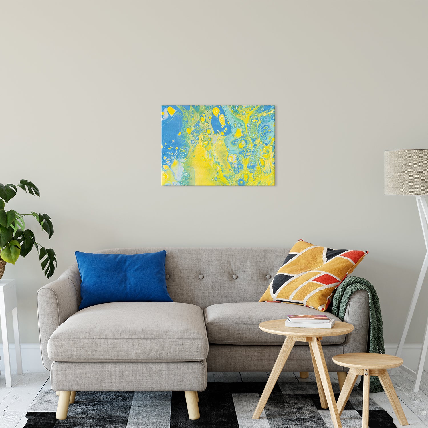 Acrylic Dirty Paint 36 Abstract Art, Fluid Art Fine Art Canvas &  Unframed Wall Art Prints 20" x 30" / Fine Art Canvas - PIPAFINEART