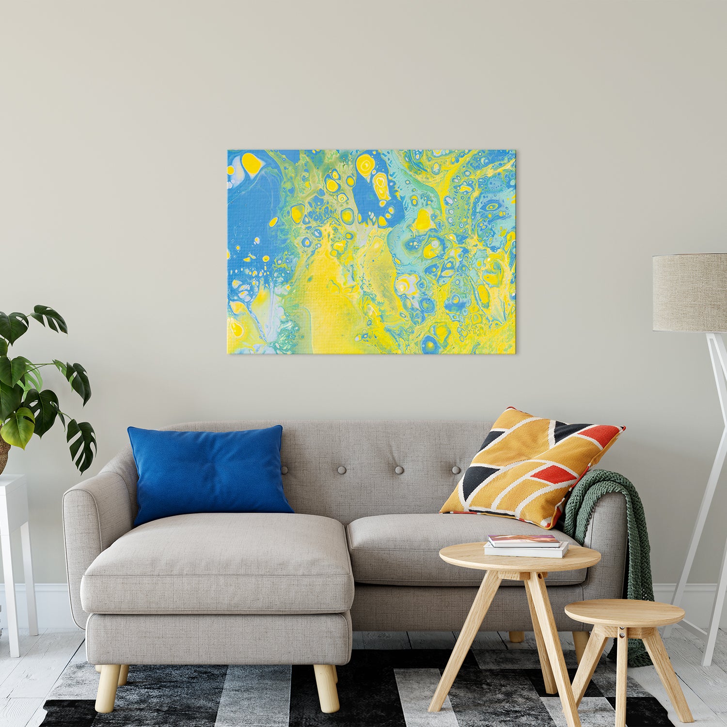 Acrylic Dirty Paint 36 Abstract Art, Fluid Art Fine Art Canvas &  Unframed Wall Art Prints 30" x 40" / Fine Art Canvas - PIPAFINEART
