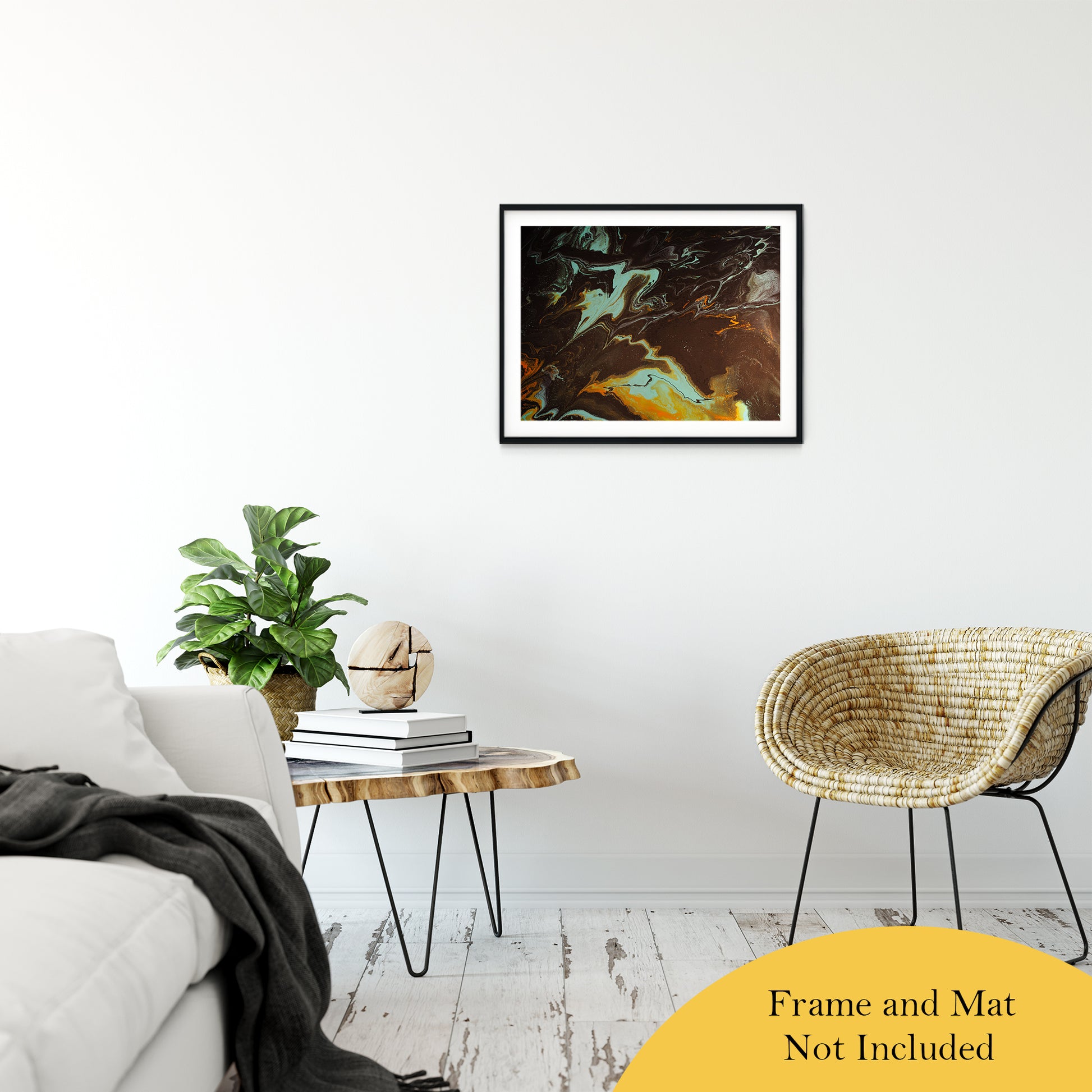 Acrylic Dirty Paint 3 Abstract Art, Fluid Art Fine Art Canvas &  Unframed Wall Art Prints 20" x 30" / Classic Paper - Unframed - PIPAFINEART