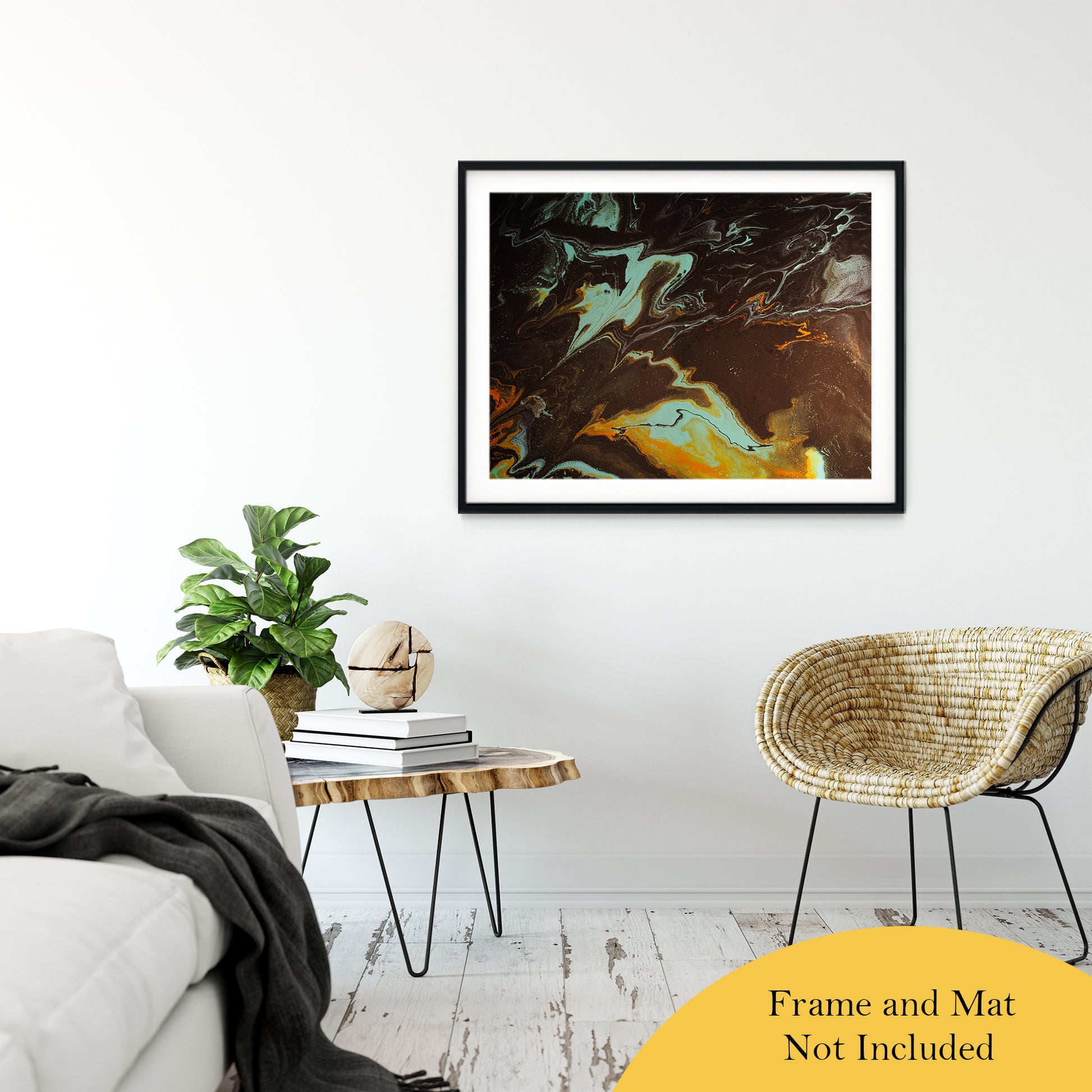 Acrylic Dirty Paint 3 Abstract Art, Fluid Art Fine Art Canvas &  Unframed Wall Art Prints 30" x 40" / Classic Paper - Unframed - PIPAFINEART