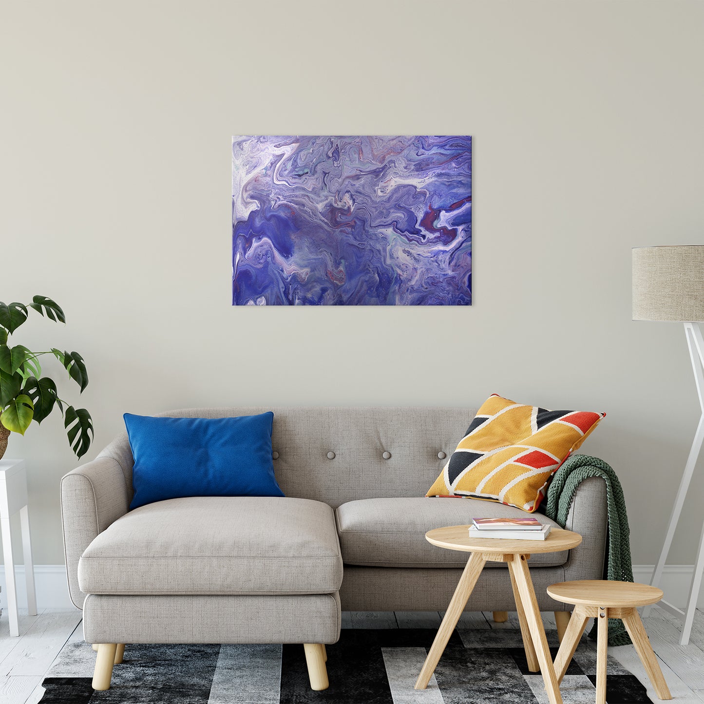 Acrylic Dirty Paint 4 Abstract Art, Fluid Art Fine Art Canvas &  Unframed Wall Art Prints 24" x 36" / Fine Art Canvas - PIPAFINEART