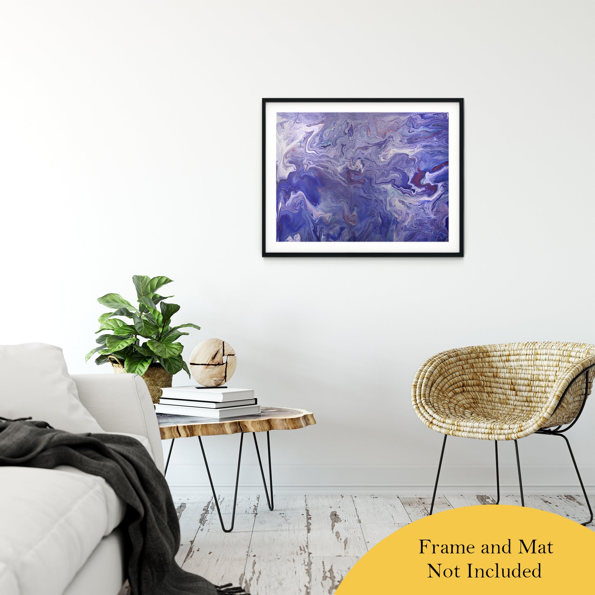 Acrylic Dirty Paint 4 Abstract Art, Fluid Art Fine Art Canvas &  Unframed Wall Art Prints 24" x 36" / Classic Paper - Unframed - PIPAFINEART