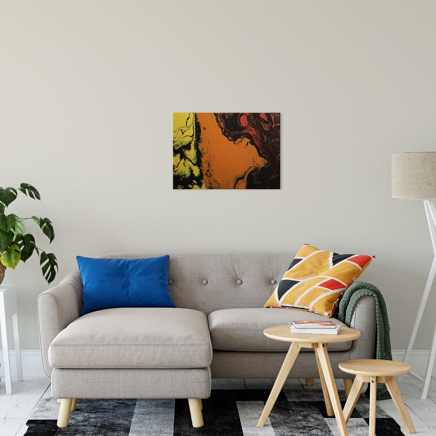 Acrylic Dirty Paint 5 Abstract Art, Fluid Art Fine Art Canvas & Unframed Wall Art Prints 20" x 24" / Fine Art Canvas - PIPAFINEART