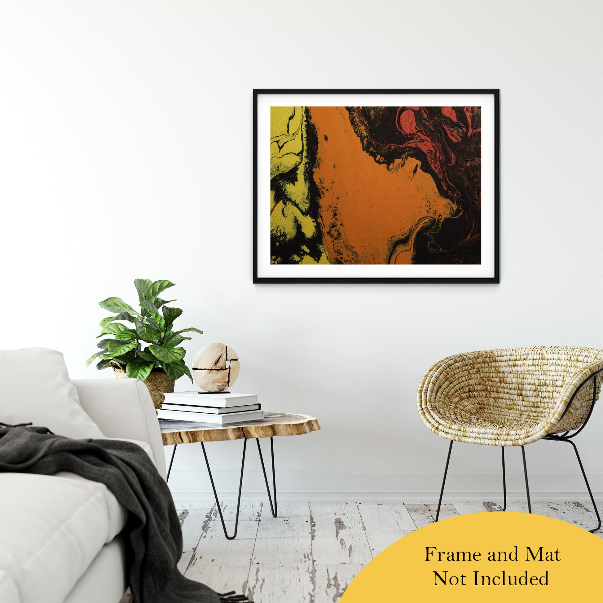Acrylic Dirty Paint 5 Abstract Art, Fluid Art Fine Art Canvas &  Unframed Wall Art Prints 30" x 40" / Classic Paper - Unframed - PIPAFINEART