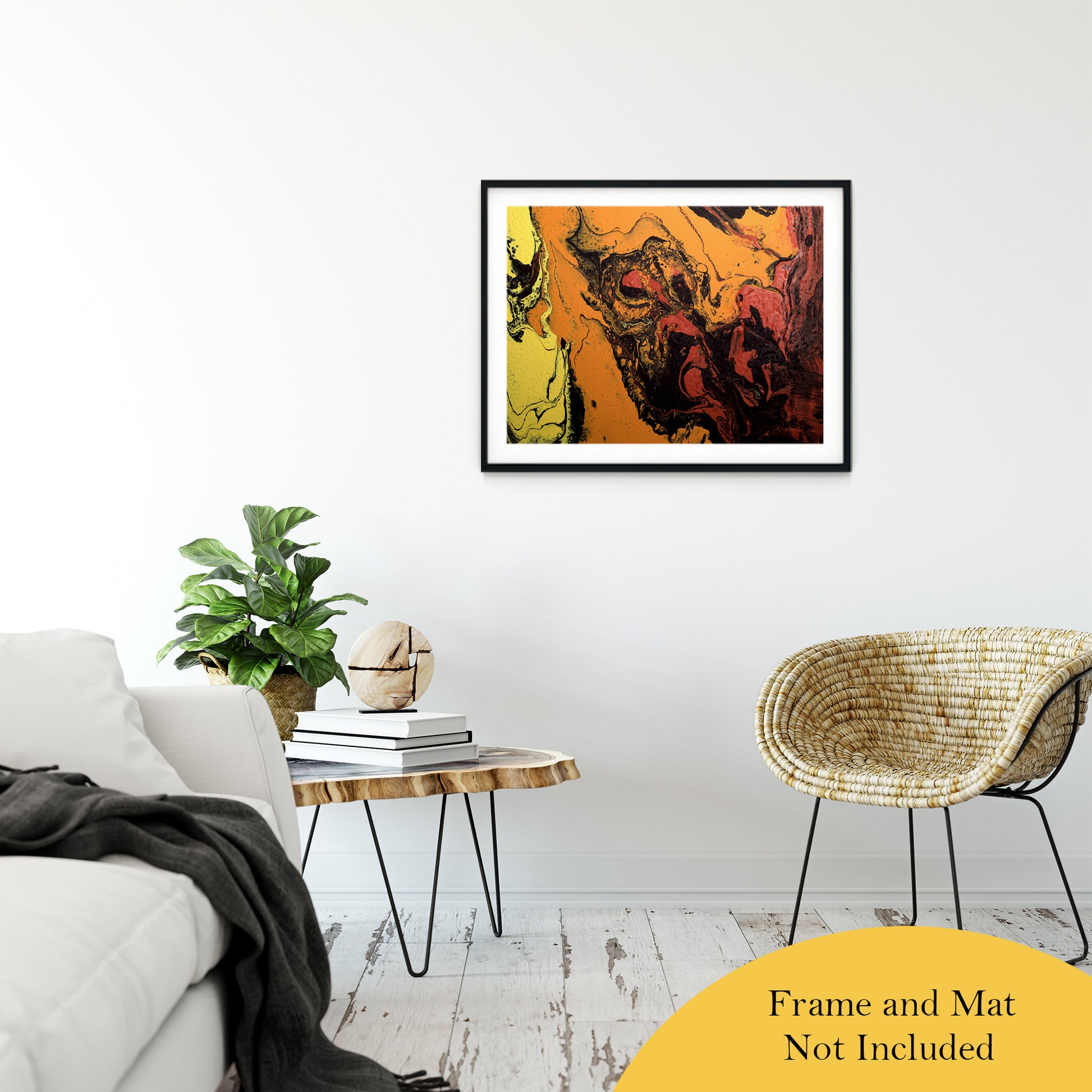 Acrylic Dirty Paint 6 Abstract Art, Fluid Art Fine Art Canvas &  Unframed Wall Art Prints 24" x 36" / Classic Paper - Unframed - PIPAFINEART