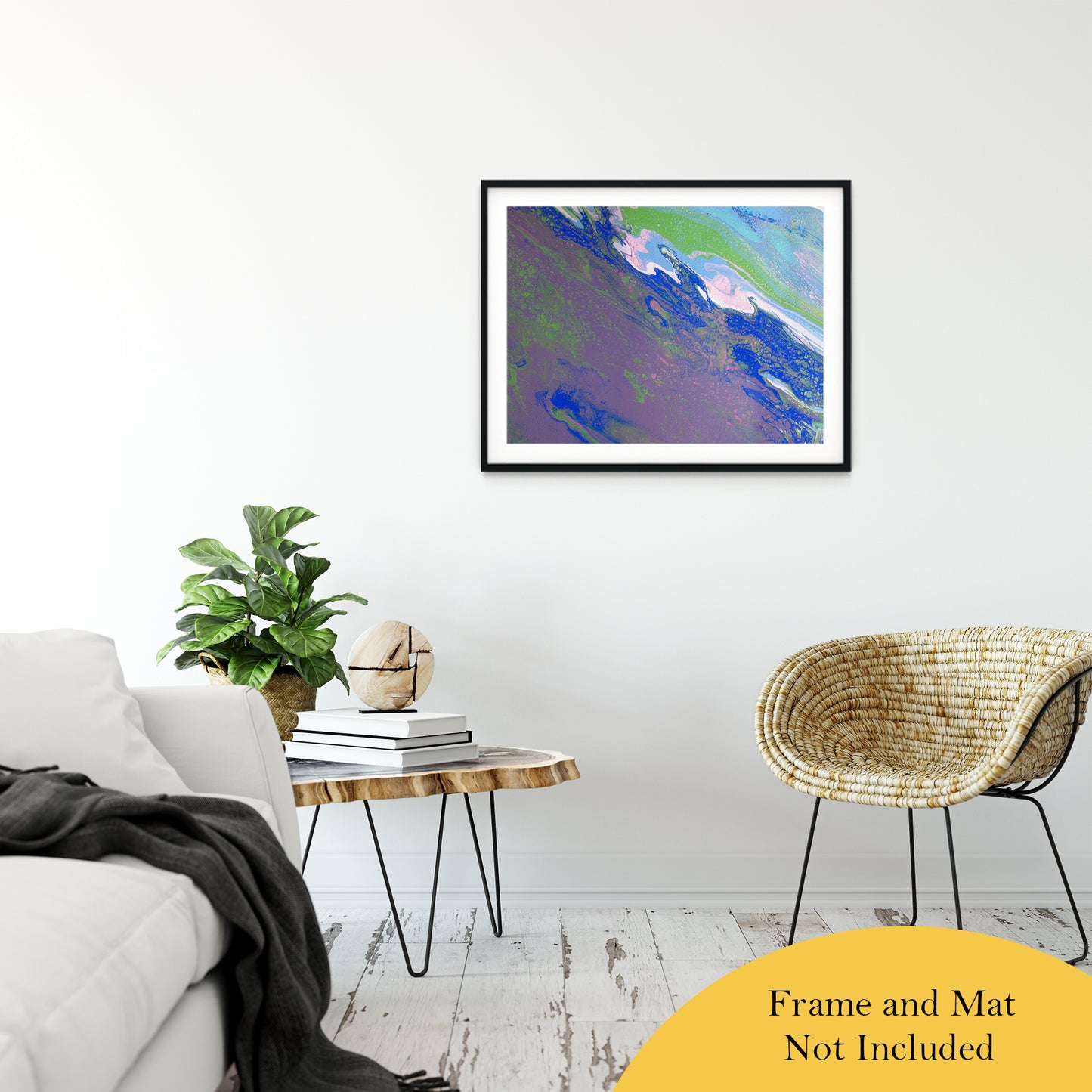 Acrylic Dirty Paint 9 Abstract Art, Fluid Art Fine Art Canvas &  Unframed Wall Art Prints 24" x 36" / Classic Paper - Unframed - PIPAFINEART