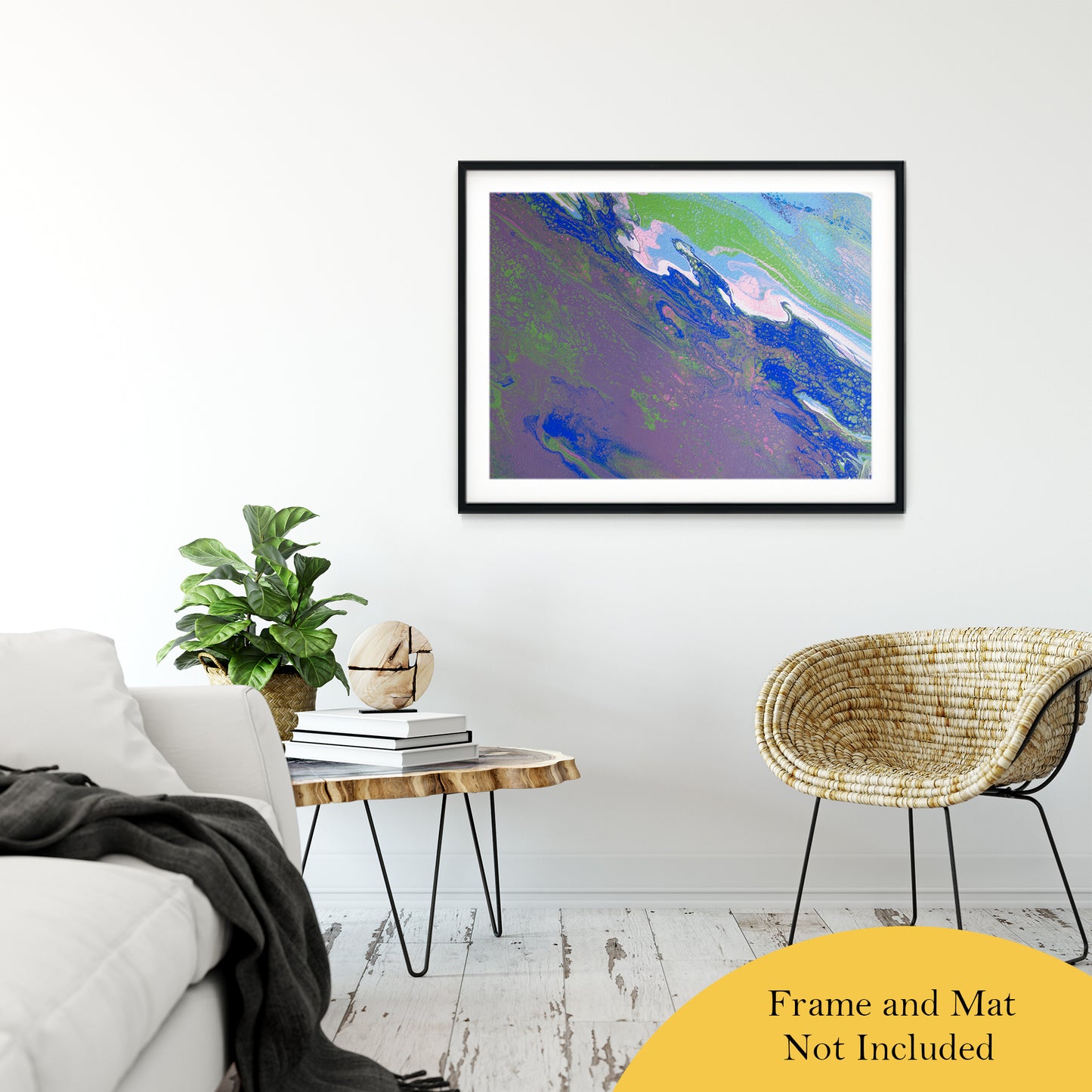 Acrylic Dirty Paint 9 Abstract Art, Fluid Art Fine Art Canvas &  Unframed Wall Art Prints 30" x 40" / Classic Paper - Unframed - PIPAFINEART