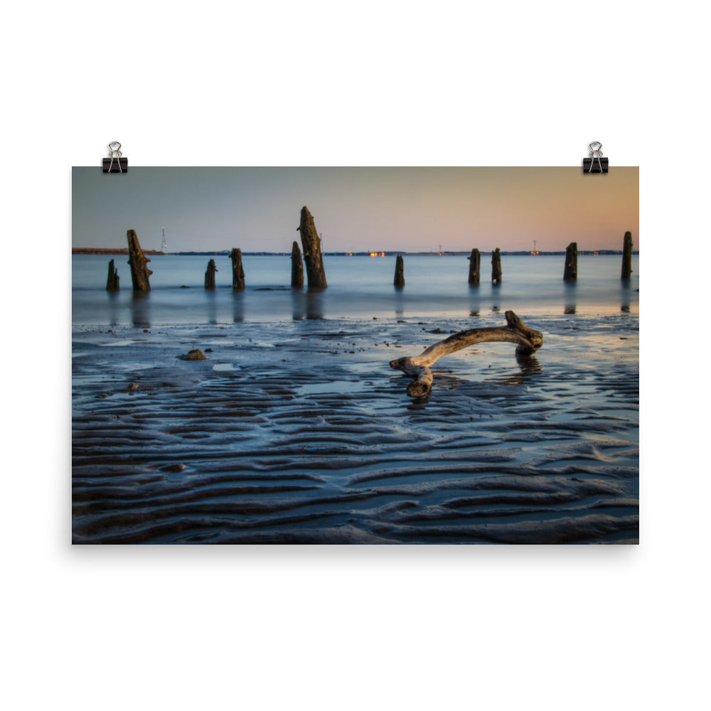 Driftwood and Sandbars Landscape Photo Loose Wall Art Prints - PIPAFINEART