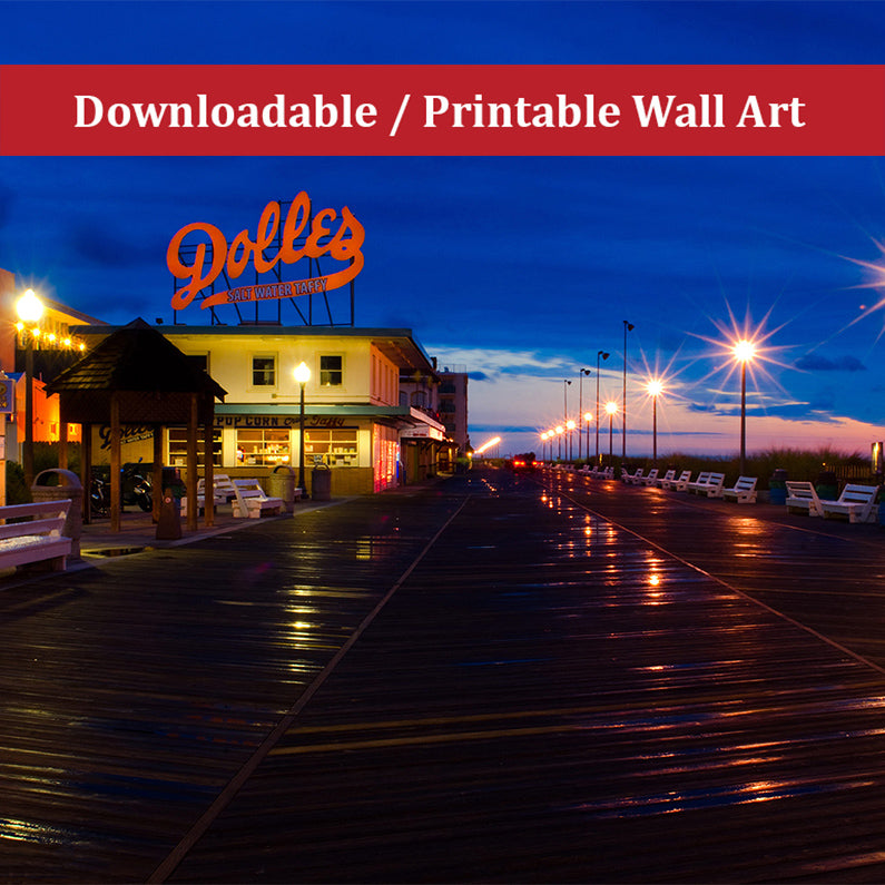 Early Morning at Dolles Coastal Landscape Photo DIY Wall Decor Instant Download Print - Printable - PIPAFINEART