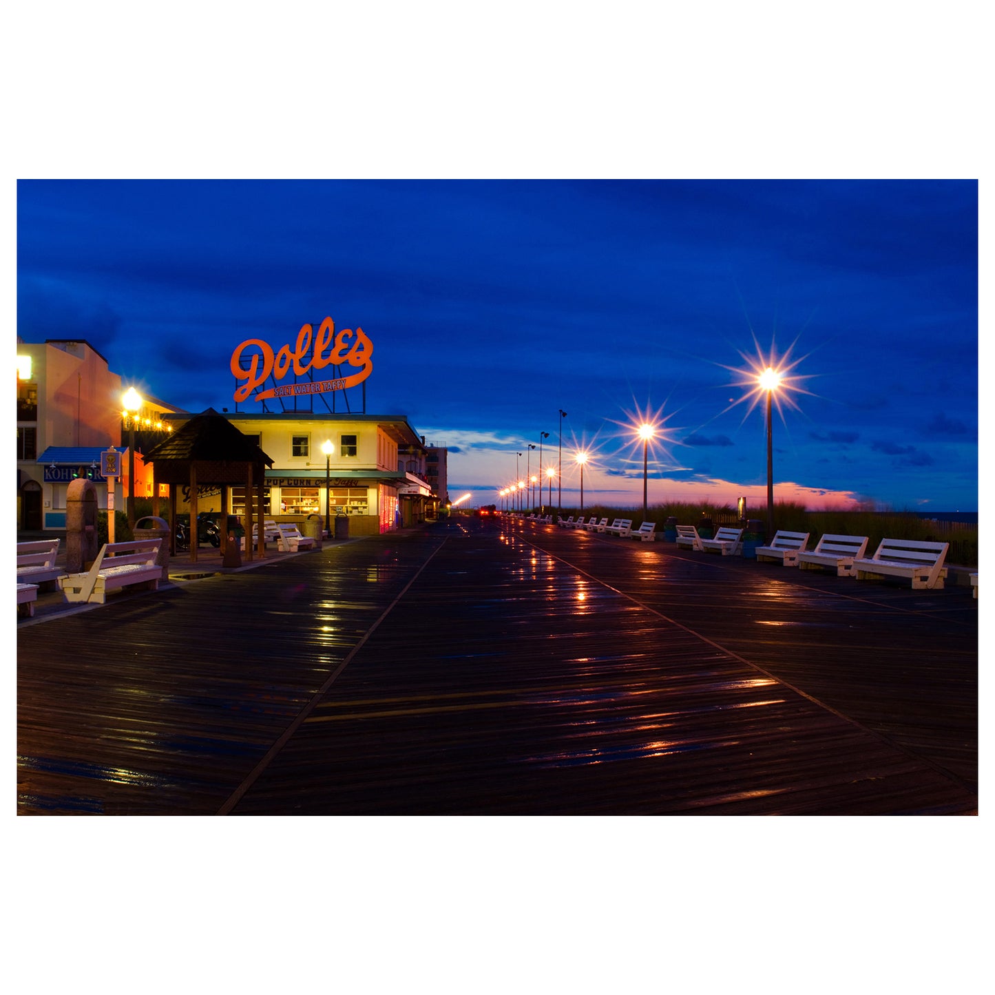 Early Morning at Dolles Night Photo Fine Art Canvas Wall Art Prints - PIPAFINEART