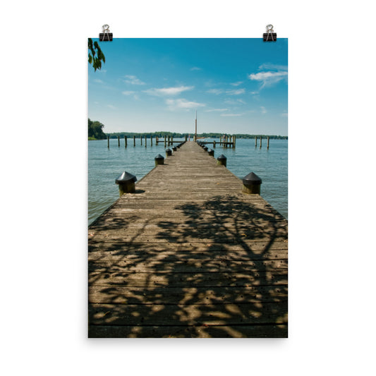 Endless Dock Coastal Landscape Photo Loose Wall Art Print - PIPAFINEART