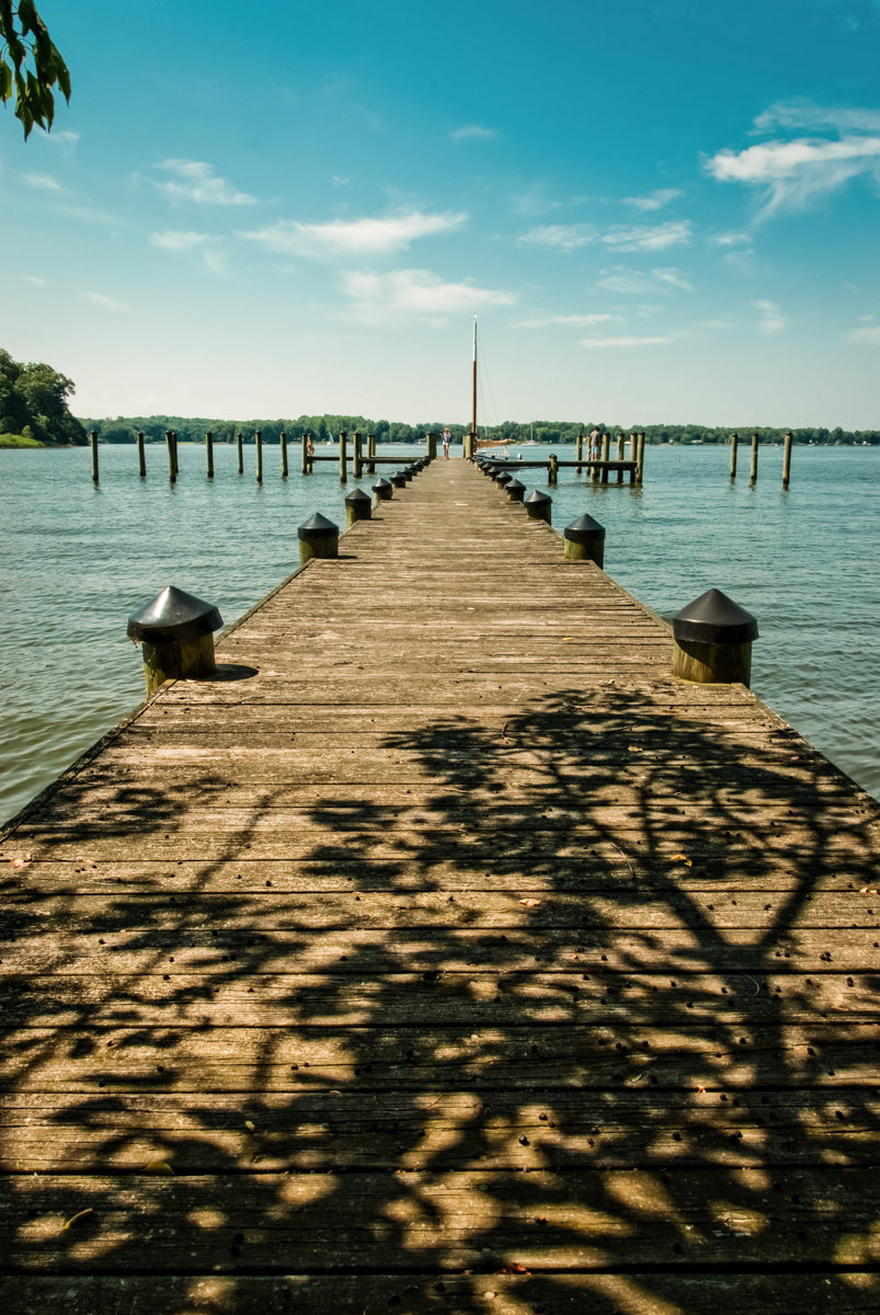 Endless Dock Coastal Landscape Fine Art Canvas Wall Art Prints - PIPAFINEART