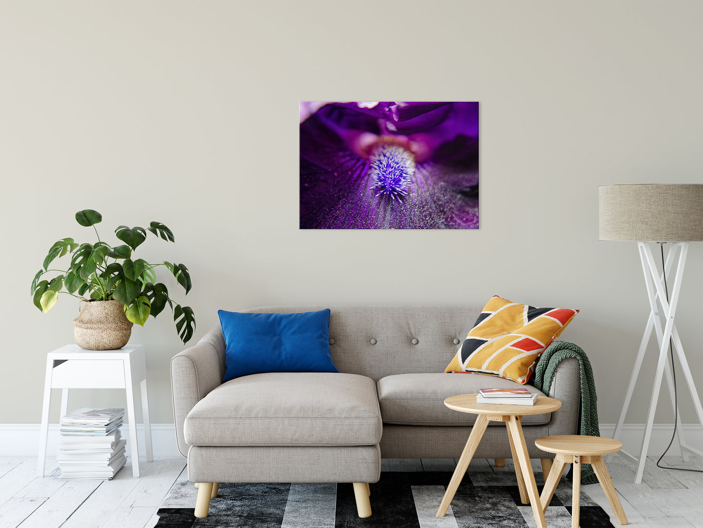 Eye of Iris Nature / Floral Photo Fine Art Canvas Wall Art Prints 24" x 36" - PIPAFINEART