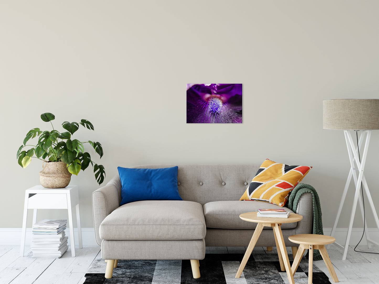 Eye of Iris Nature / Floral Photo Fine Art Canvas Wall Art Prints 16" x 20" - PIPAFINEART