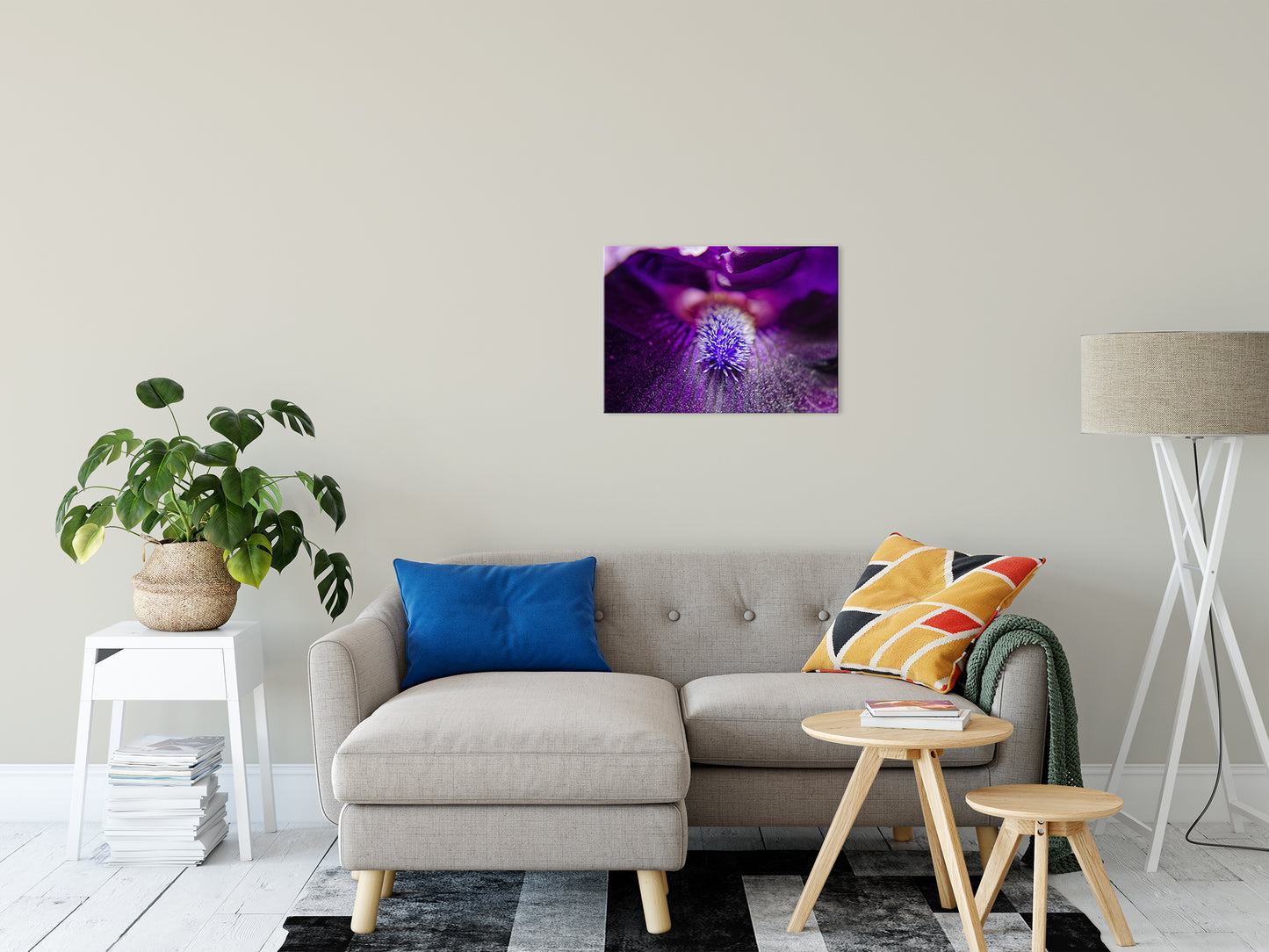 Eye of Iris Nature / Floral Photo Fine Art Canvas Wall Art Prints 20" x 24" - PIPAFINEART