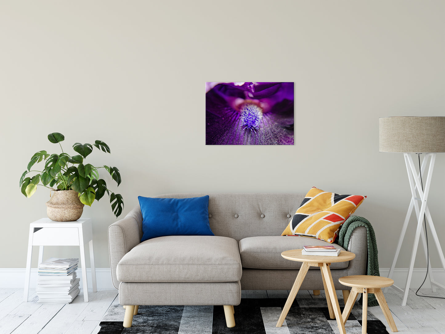 Eye of Iris Nature / Floral Photo Fine Art Canvas Wall Art Prints 20" x 30" - PIPAFINEART