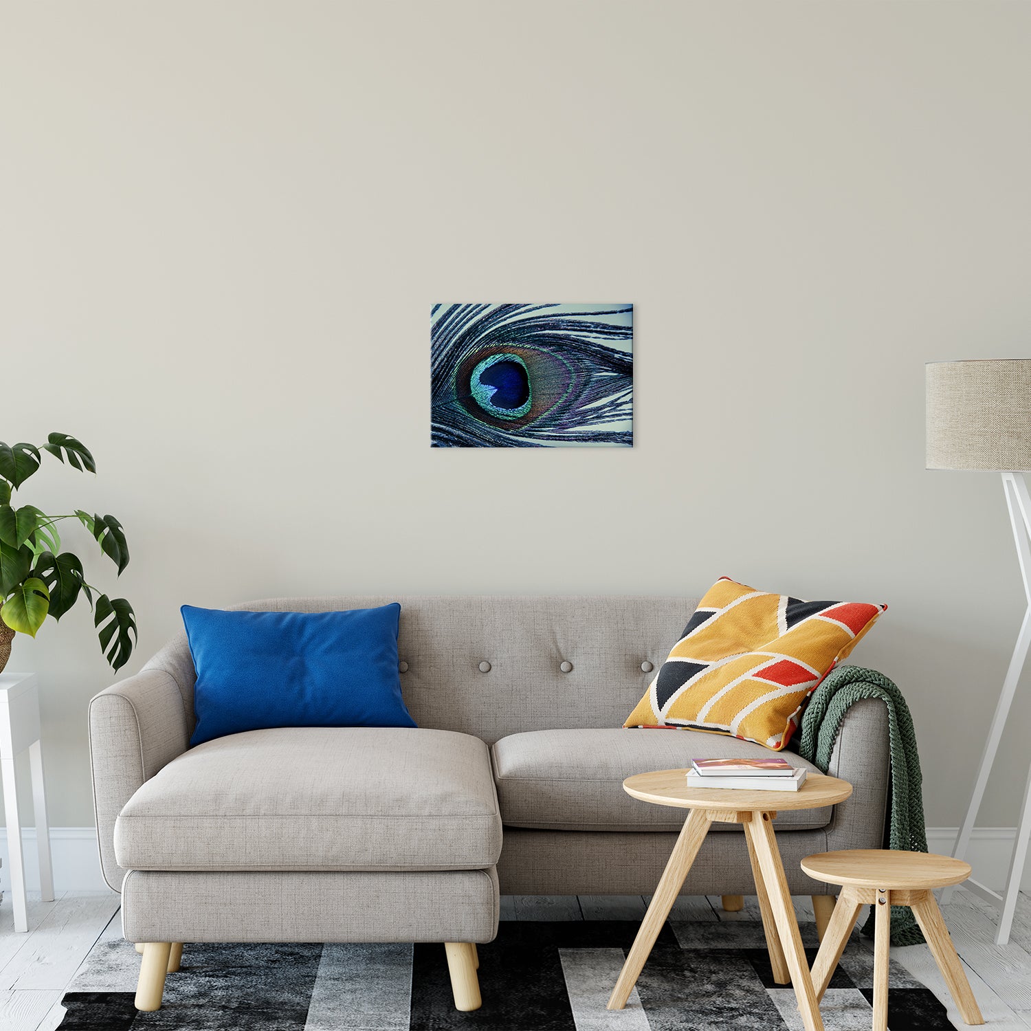 Eye of the Peacock Abstract Photo Fine Art Canvas & Unframed Wall Art Prints 16" x 20" / Fine Art Canvas - PIPAFINEART
