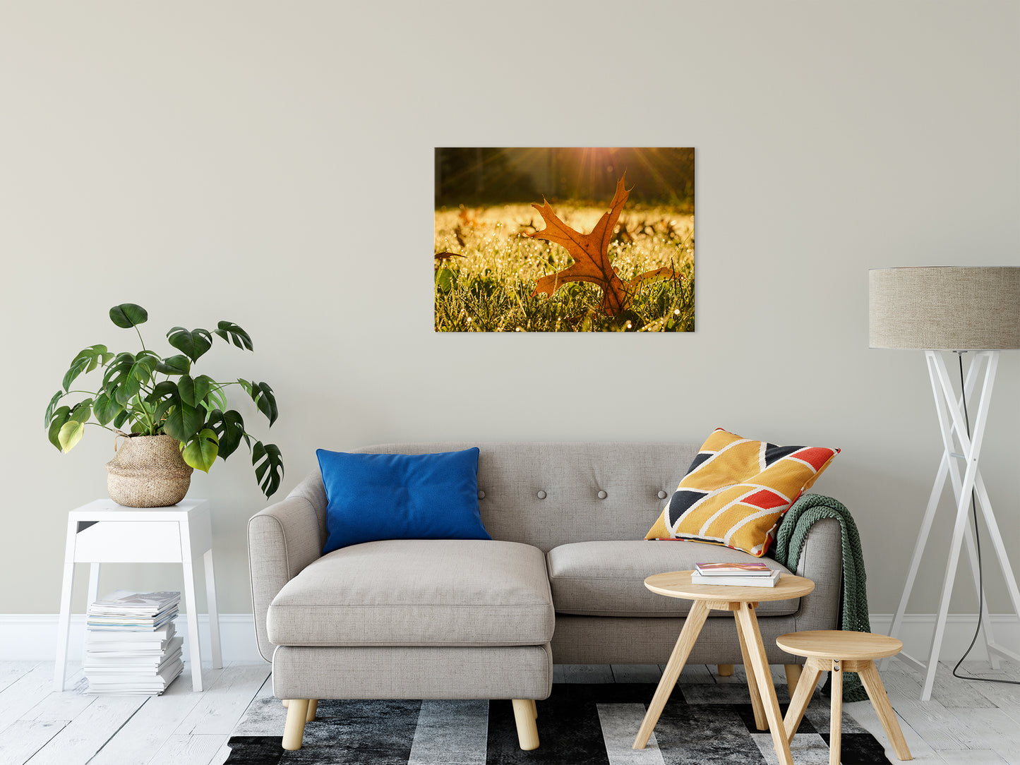 Fall Leaf in Morning Sun Botanical / Nature Photo Fine Art Canvas Wall Art Prints 24" x 36" - PIPAFINEART