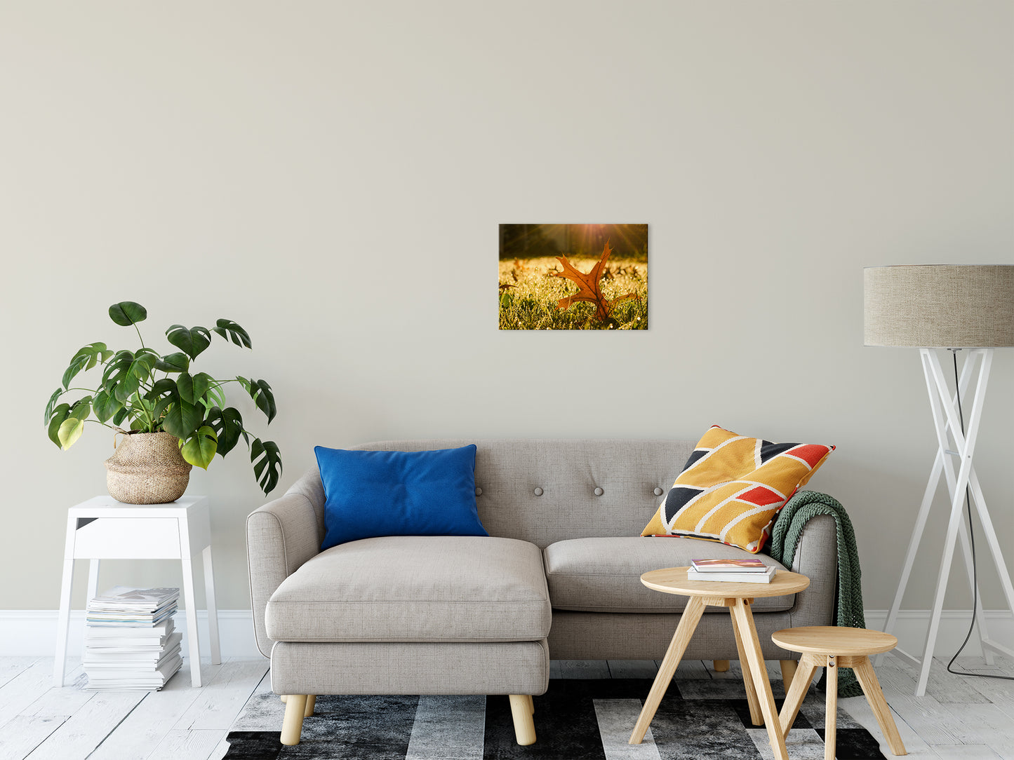 Fall Leaf in Morning Sun Botanical / Nature Photo Fine Art Canvas Wall Art Prints 16" x 20" - PIPAFINEART