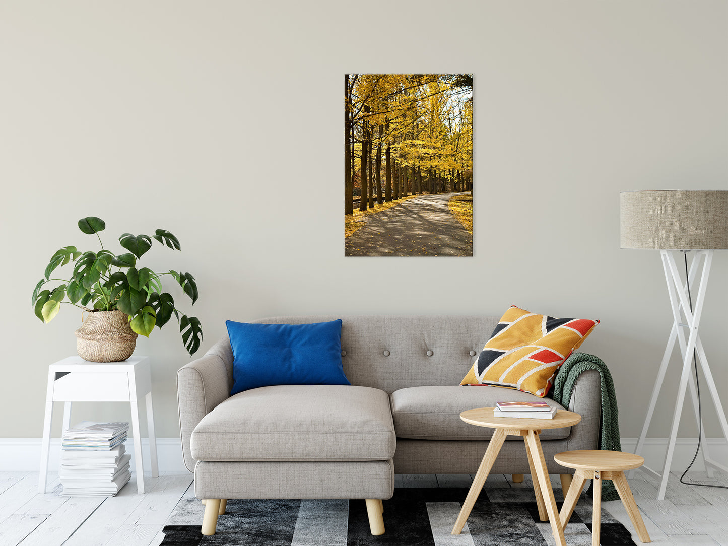 Fall Path Nature Landscape Photo Fine Art Canvas Wall Art Prints 24" x 36" - PIPAFINEART