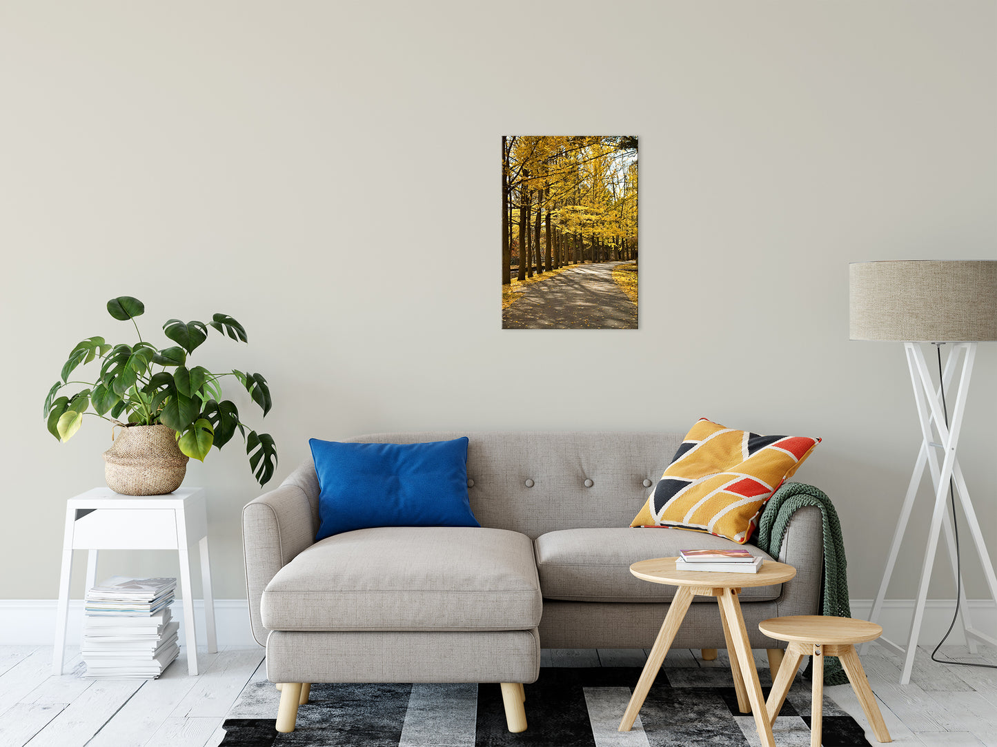 Fall Path Nature Landscape Photo Fine Art Canvas Wall Art Prints 20" x 24" - PIPAFINEART