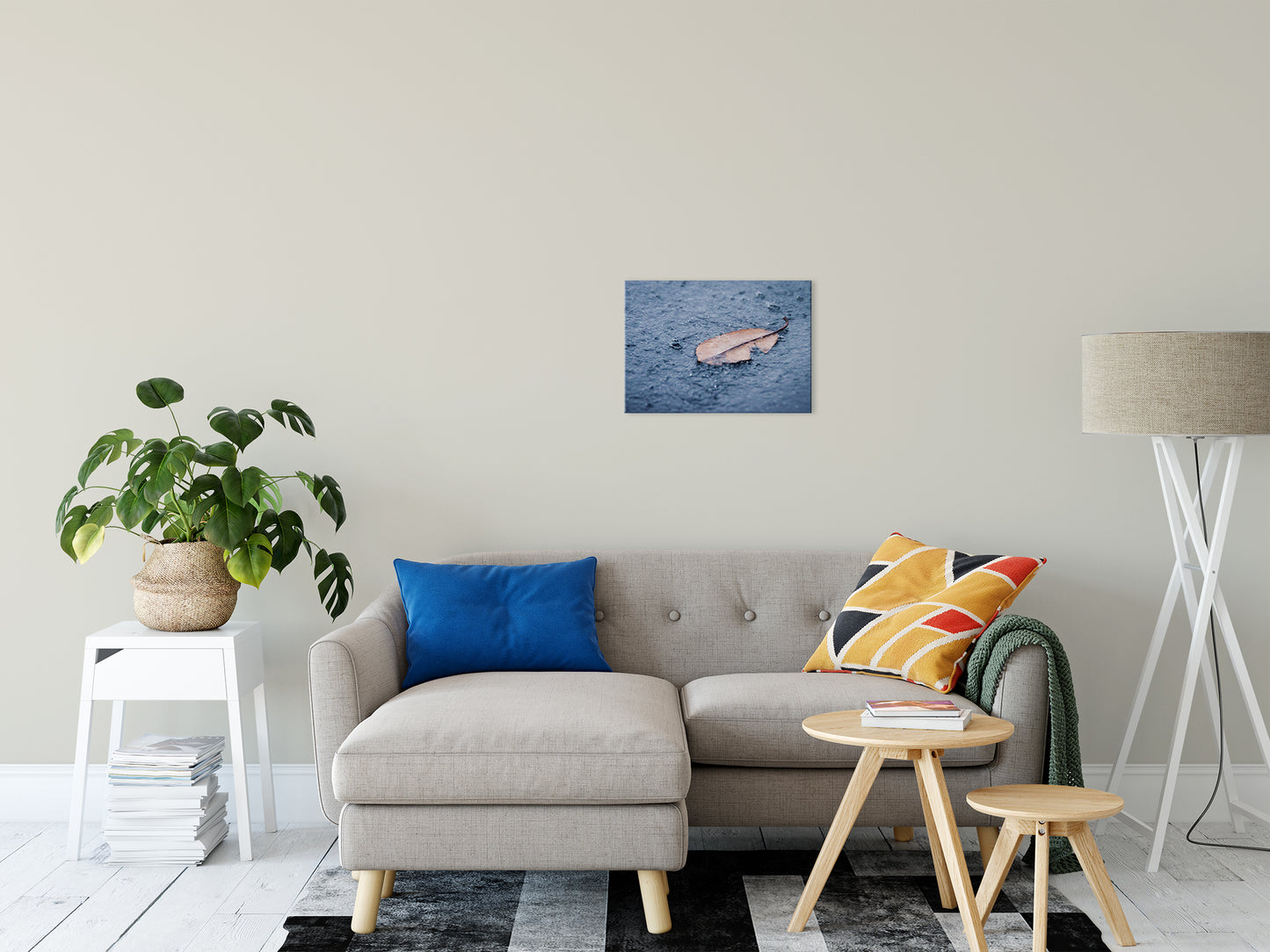 Fallen Leaf in the Rain Botanical / Nature Photo Fine Art Canvas Wall Art Prints 16" x 20" - PIPAFINEART