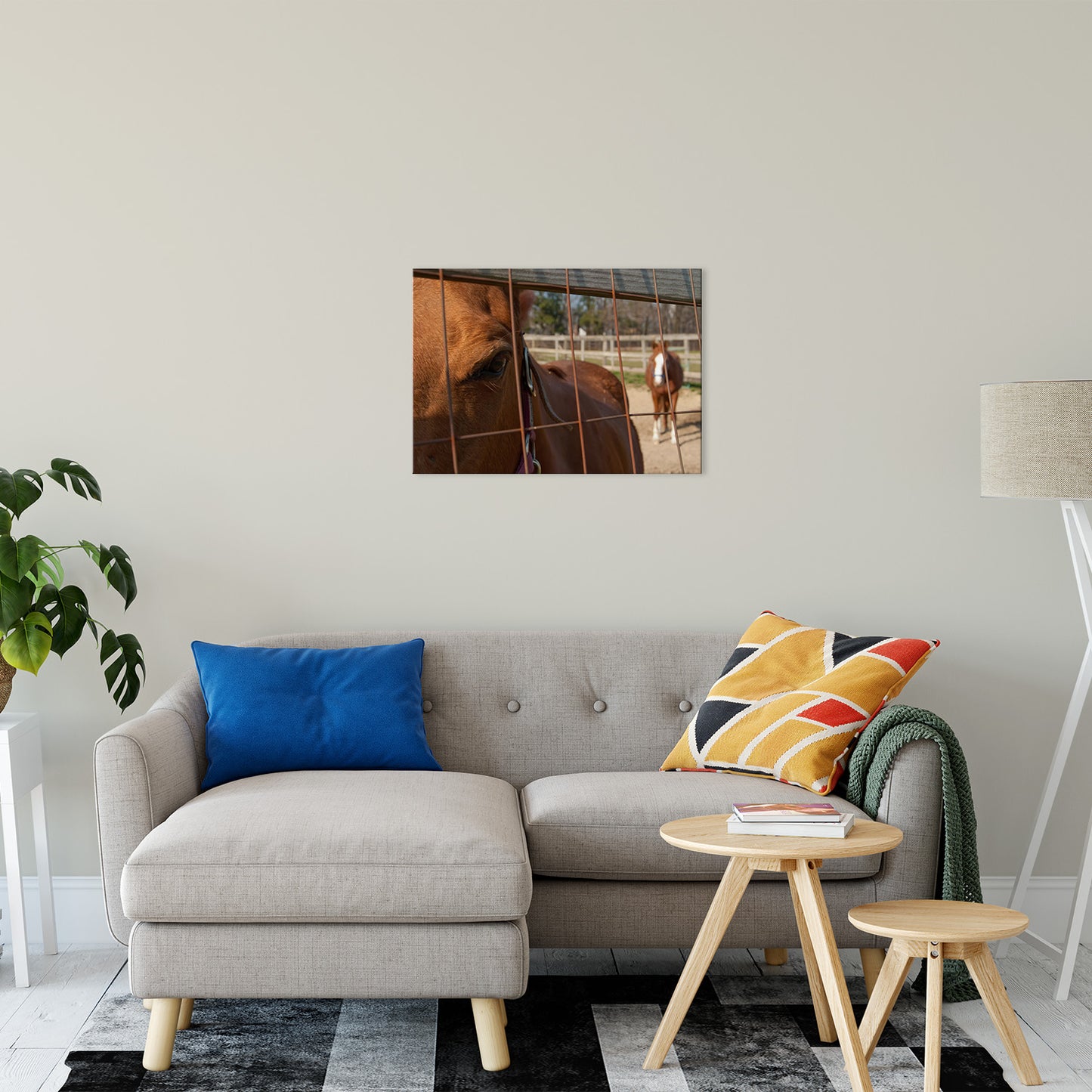 Fenced In Animal / Horse Photograph Fine Art Canvas & Unframed Wall Art Prints 20" x 30" / Canvas Fine Art - PIPAFINEART