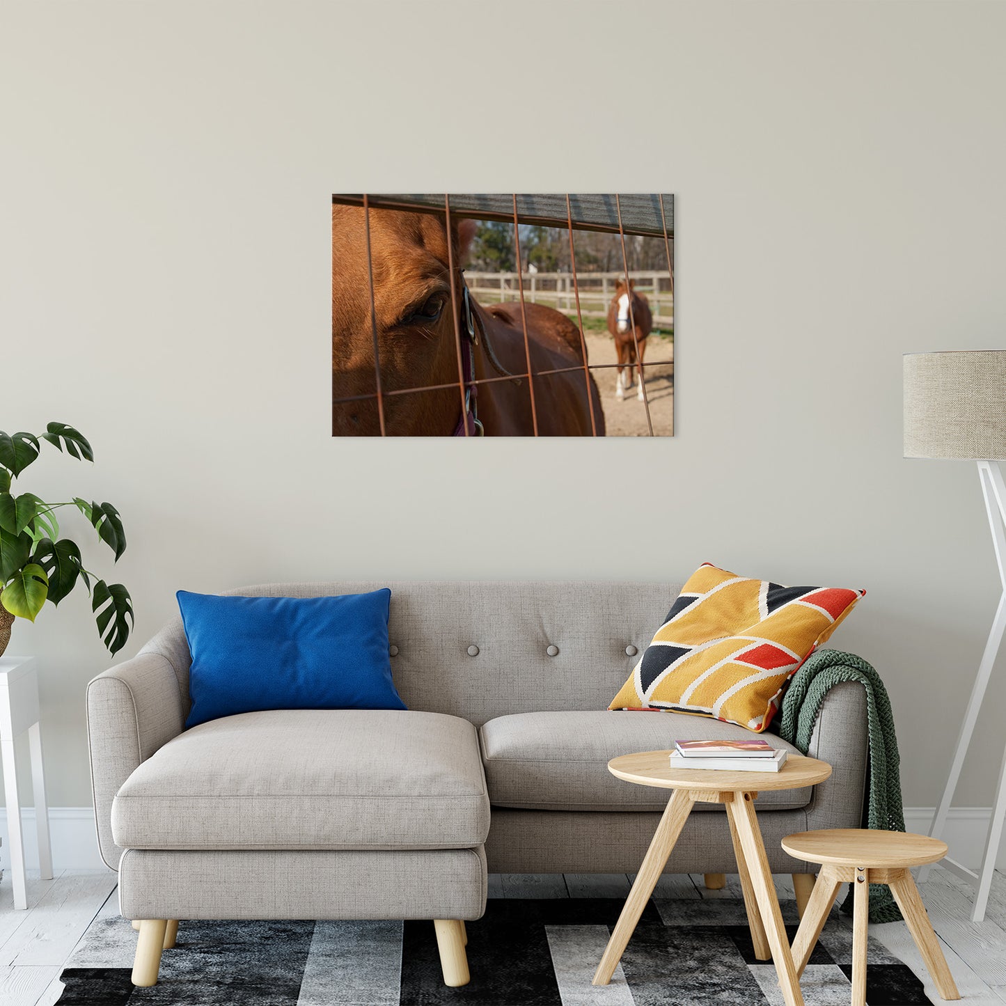 Fenced In Animal / Horse Photograph Fine Art Canvas & Unframed Wall Art Prints 24" x 36" / Canvas Fine Art - PIPAFINEART