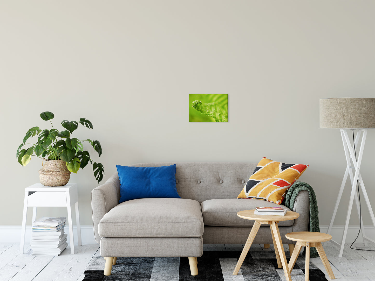 Fern Leaf Curl, Green Nature / Botanical Photo Fine Art Canvas Wall Art Prints 11" x 14" - PIPAFINEART