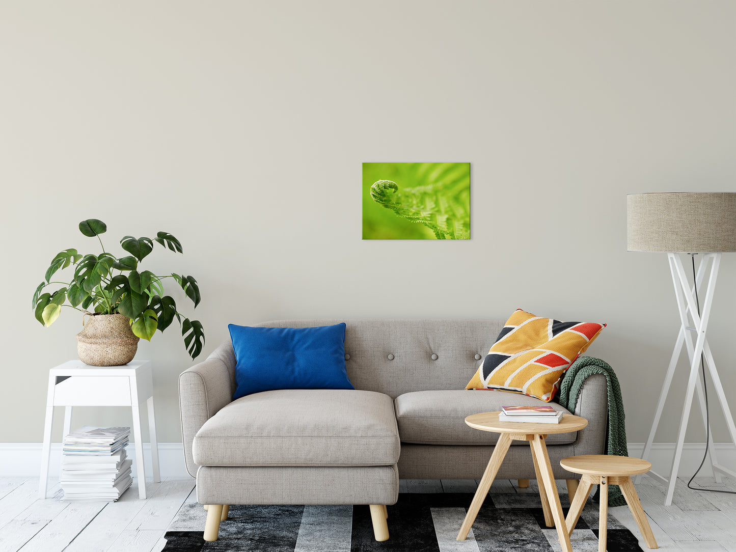 Fern Leaf Curl, Green Nature / Botanical Photo Fine Art Canvas Wall Art Prints 16" x 20" - PIPAFINEART