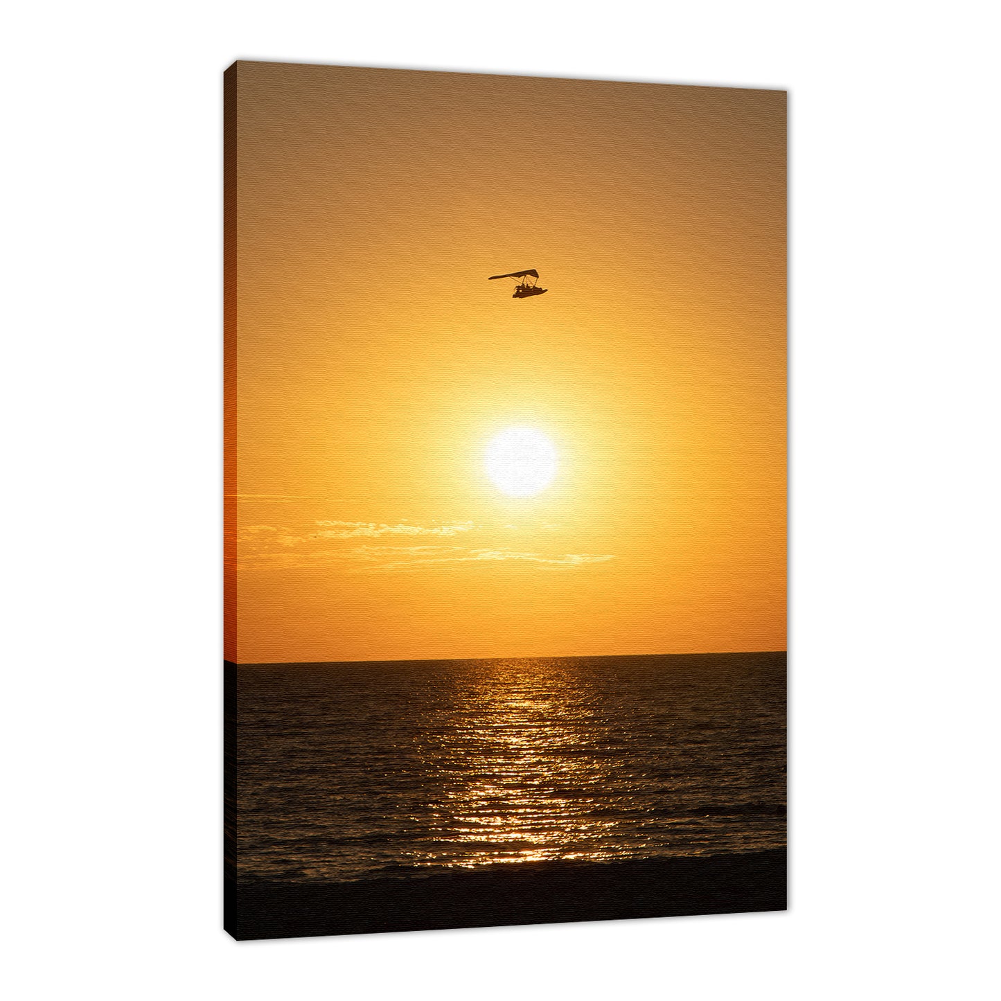 Flying High at Sunset Coastal Landscape Fine Art Canvas Prints - PIPAFINEART