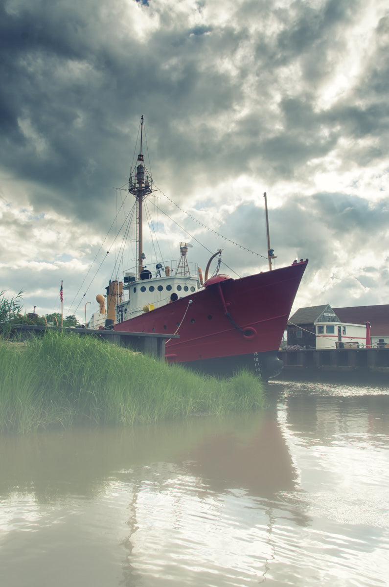 Foggy River Coastal Landscape Photo Fine Art Canvas Wall Art Prints  - PIPAFINEART