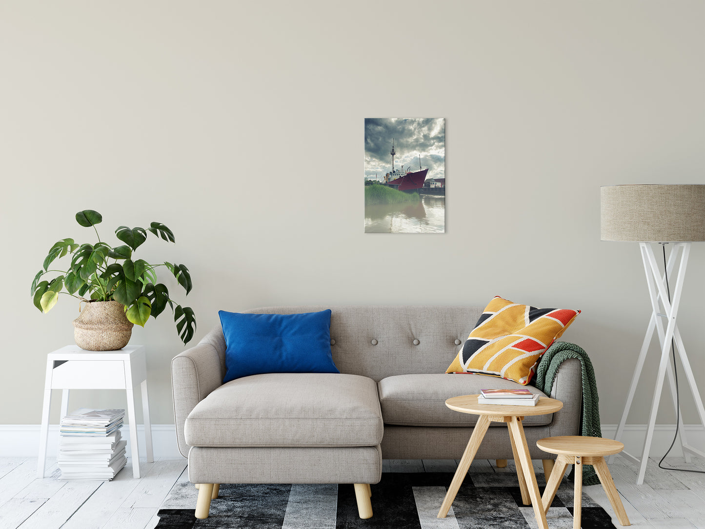 Foggy River Coastal Landscape Photo Fine Art Canvas Wall Art Prints 16" x 20" - PIPAFINEART