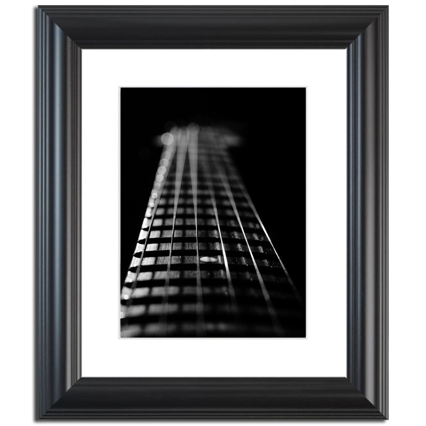 Frets and Cords Black and White Abstract Photo Fine Art Canvas & Unframed Wall Art Prints  - PIPAFINEART