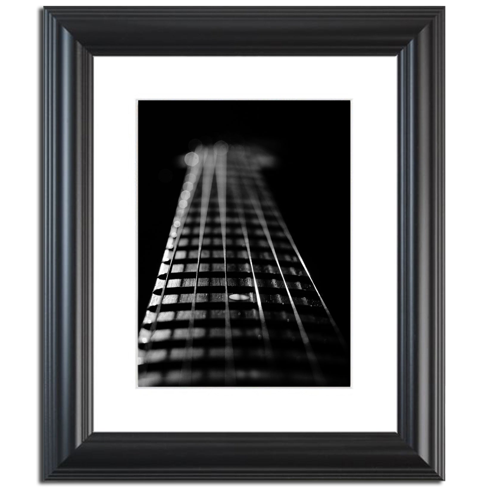 Frets and Cords Black and White Abstract Photo Fine Art Canvas & Unframed Wall Art Prints  - PIPAFINEART