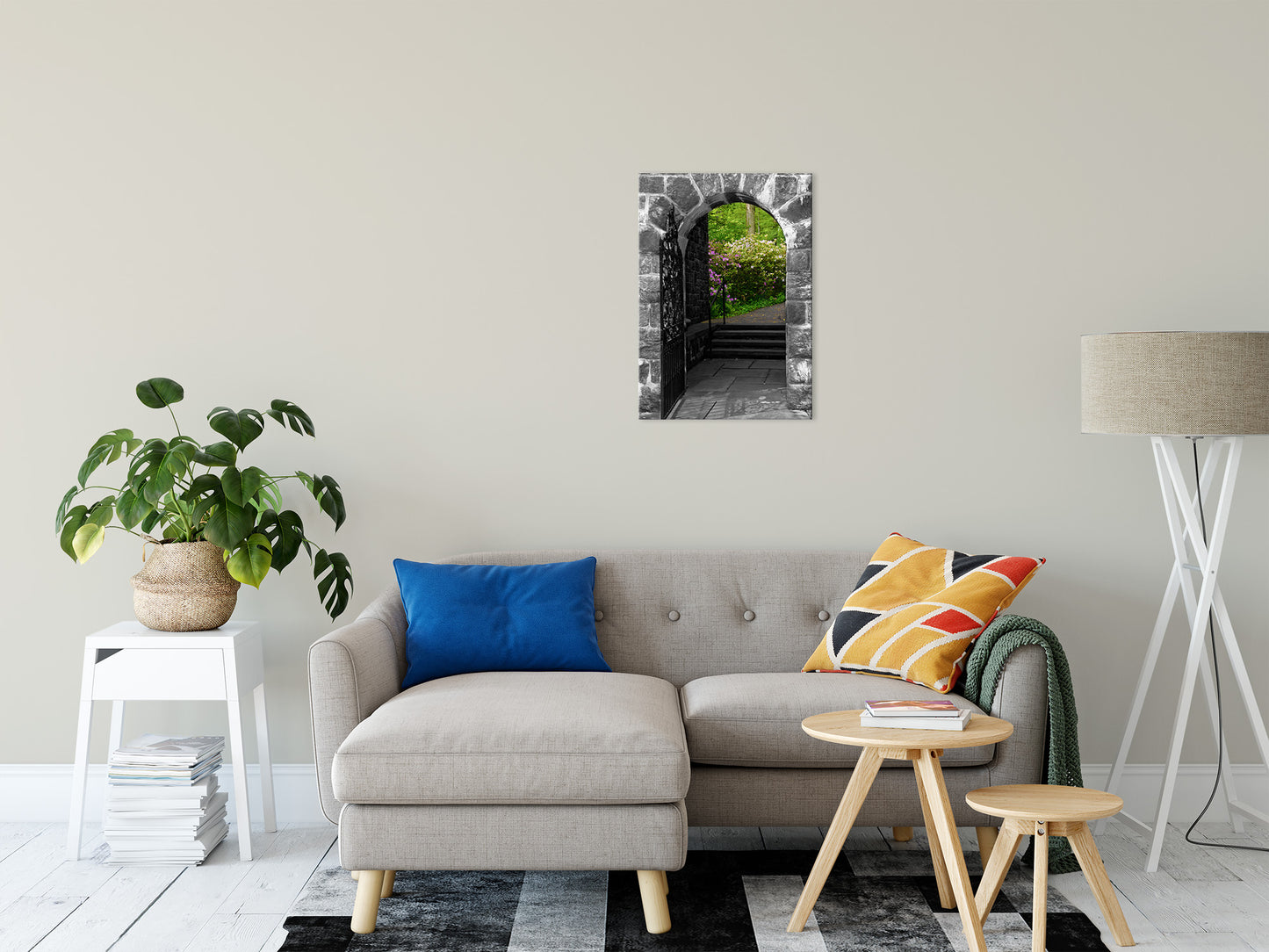 Garden Entryway Nature / Floral Photo Fine Art Canvas Wall Art Prints 20" x 24" - PIPAFINEART